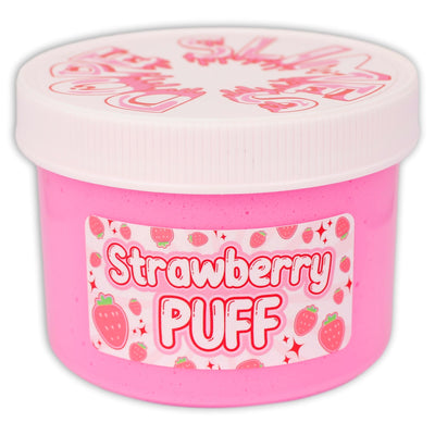 Strawberry Puff Butter Textured Slime - Shop Slime - Dope Slimes