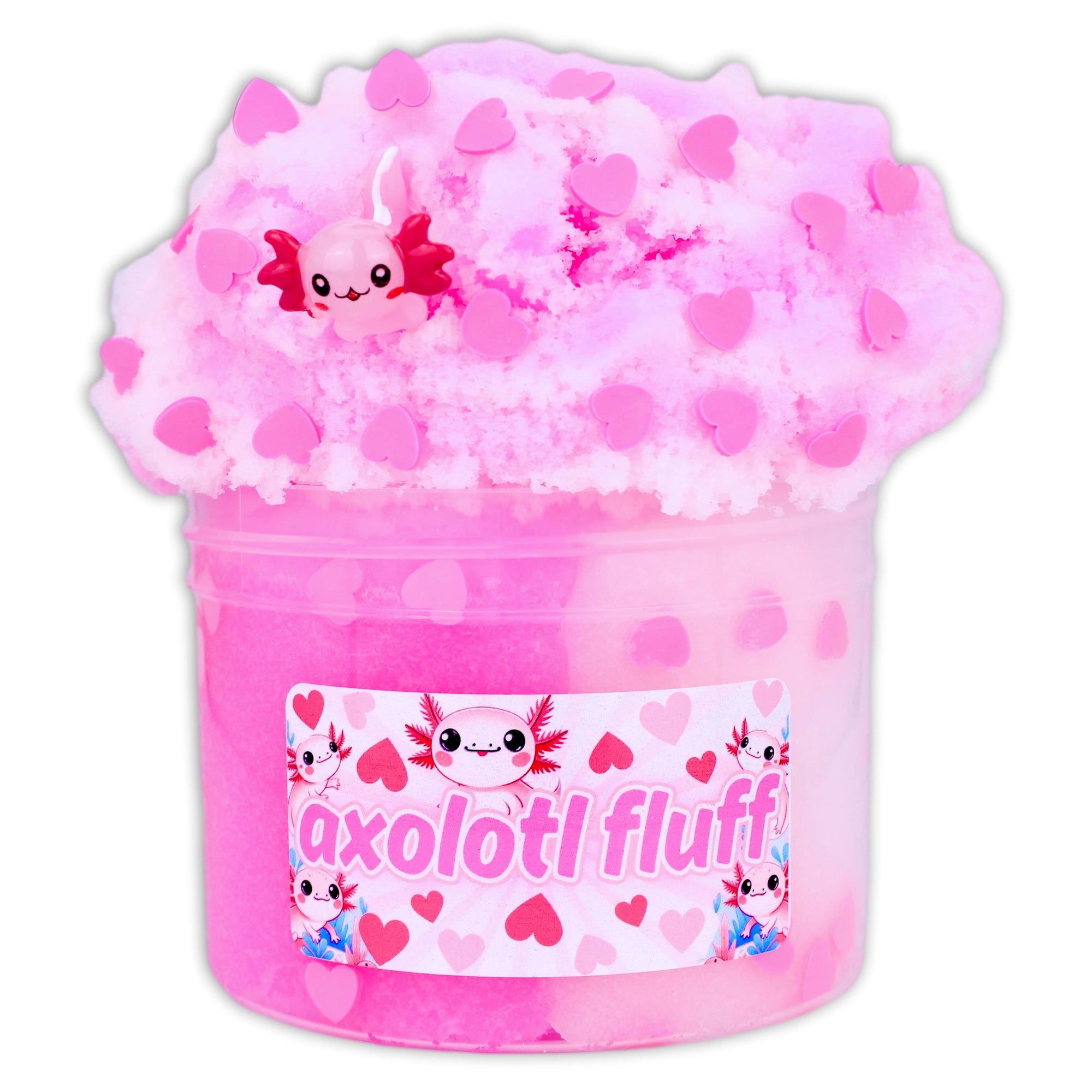 Axolotl Fluff Icee Textured Slime - Shop Slime - Dope Slimes
