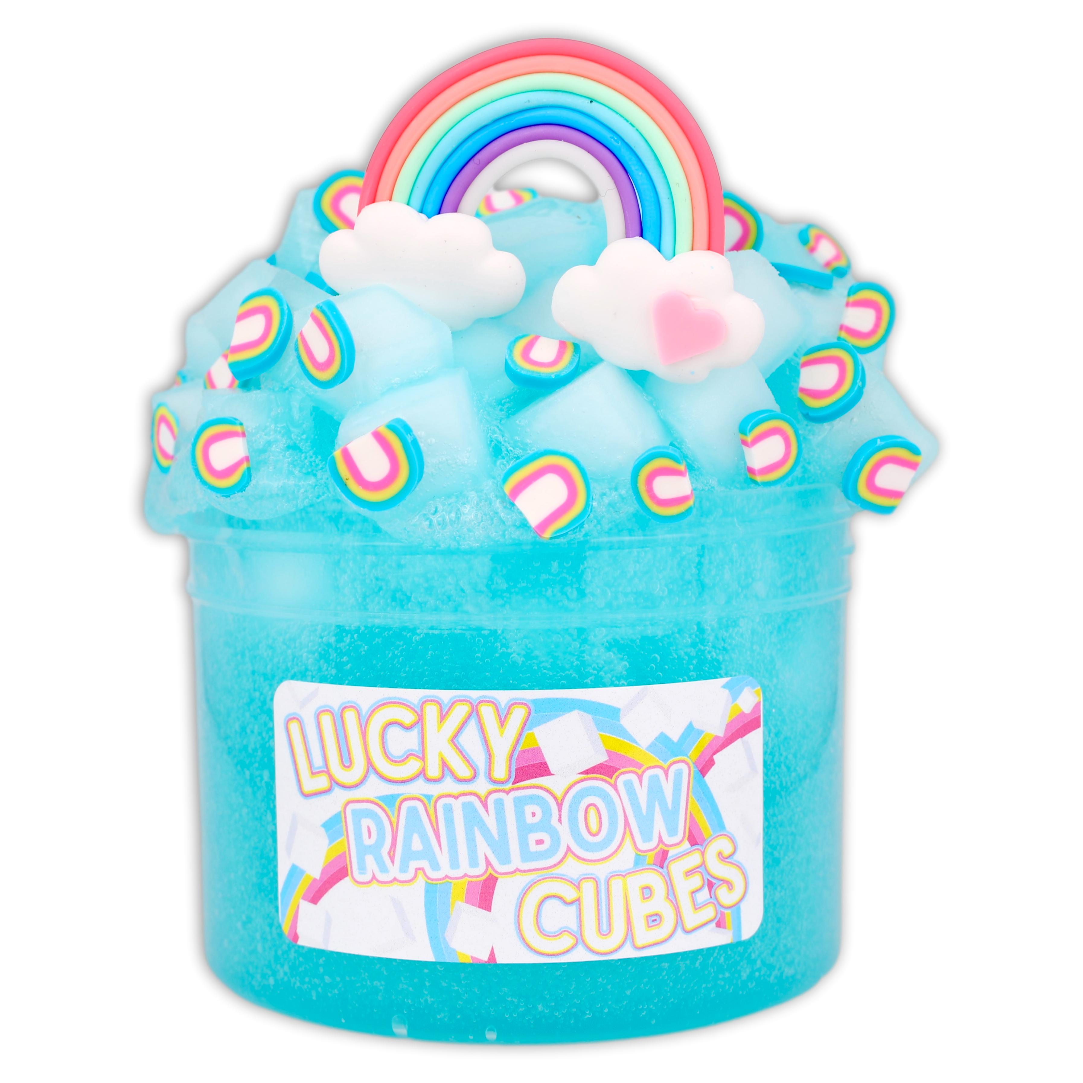 Lucky Rainbow Cubes Jelly Cube Slime - Shop Slime - Dope Slimes