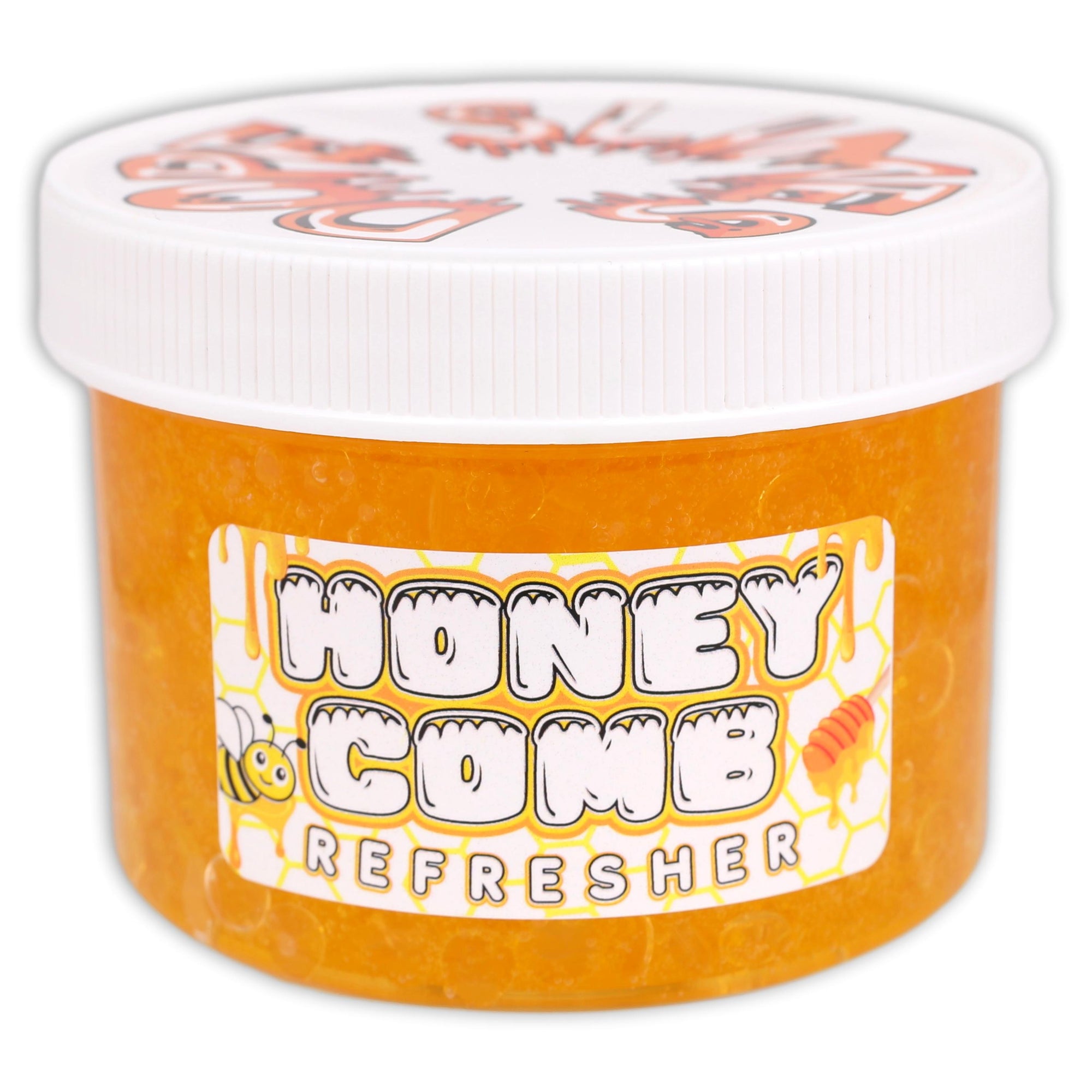 Honey Comb Refresher Clear Beaded Slime - Shop Slime - Dope Slimes