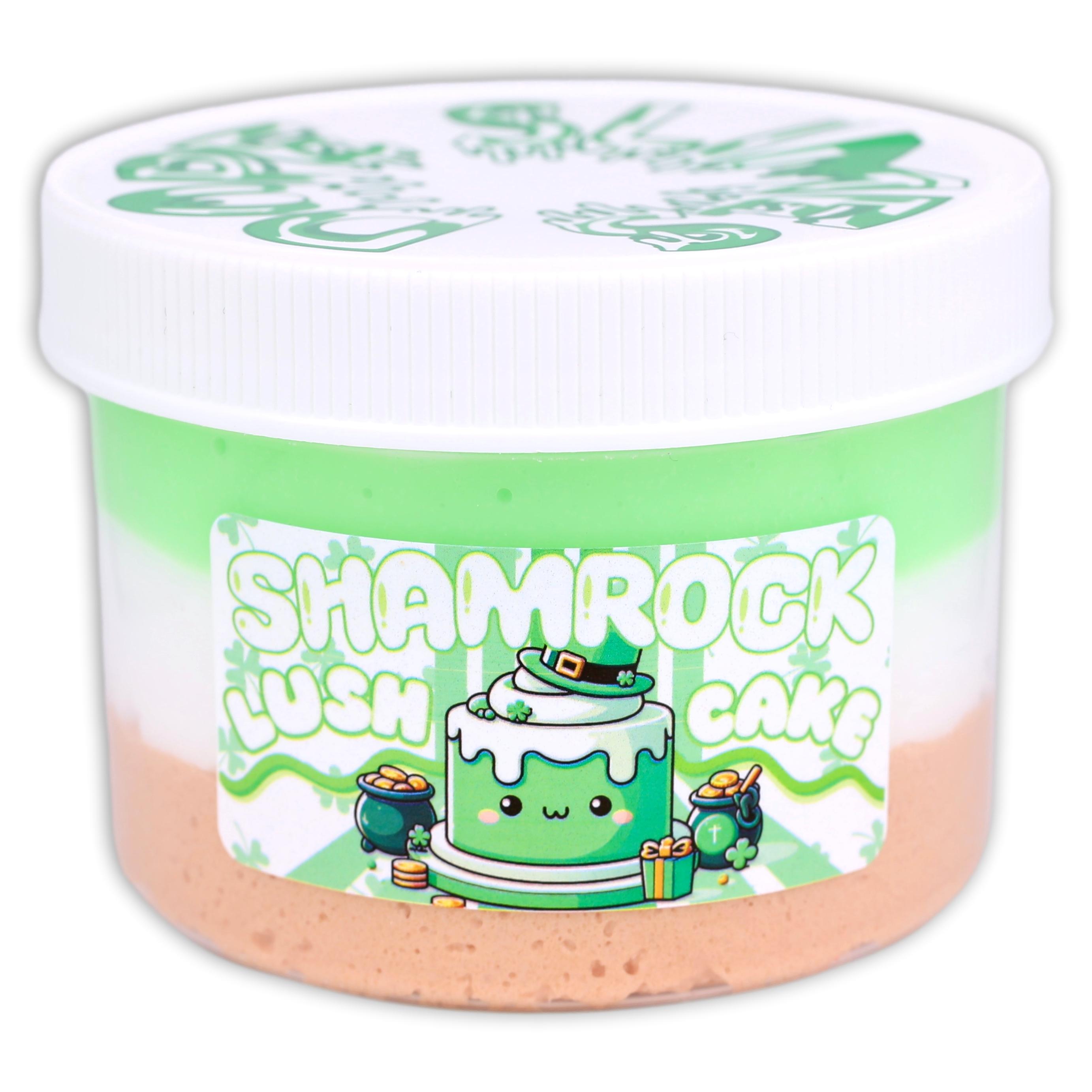 Shamrock Lush Cake Slime - Shop St Patrick's Slime - Dope Slimes