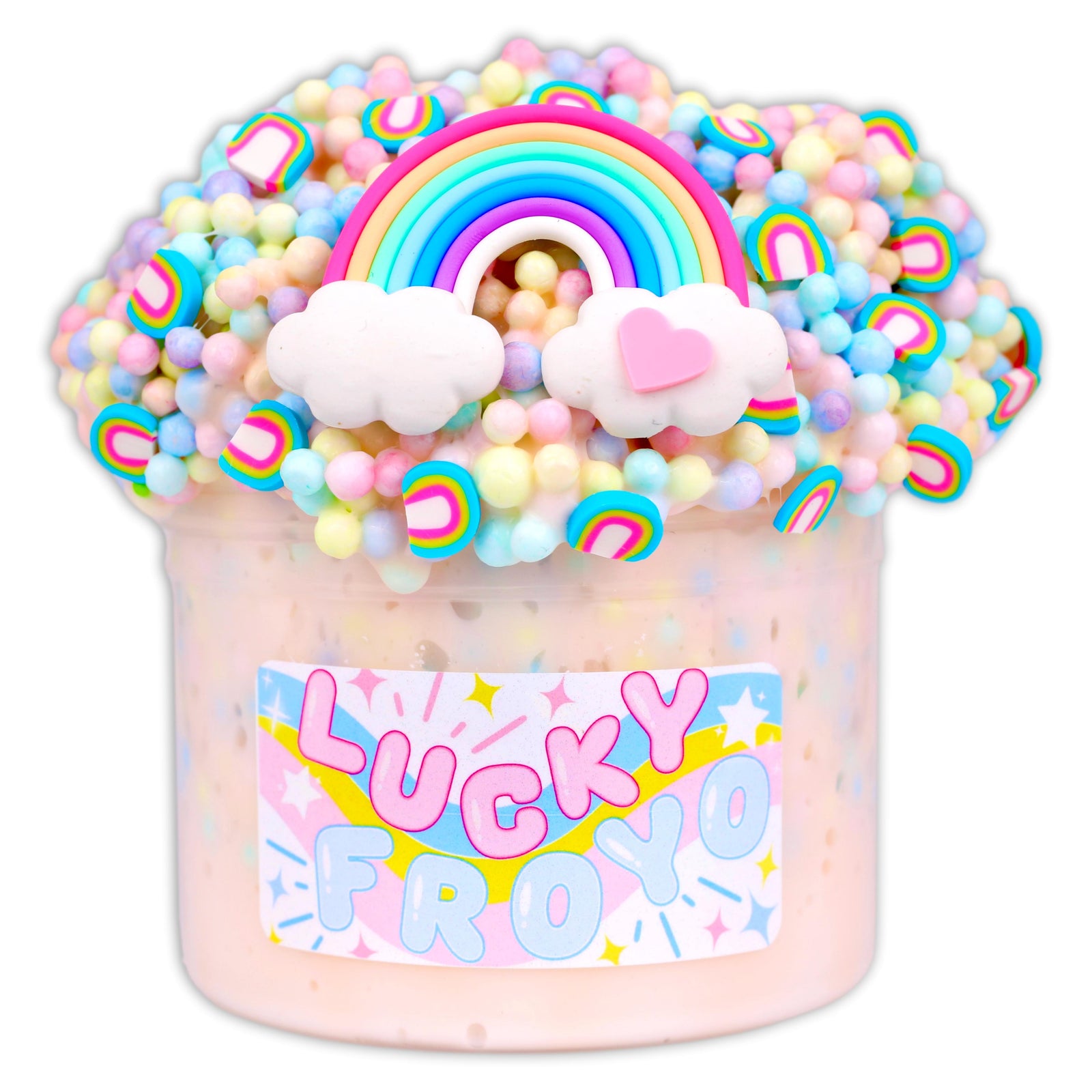 Lucky Froyo Floam Beaded Slime - Shop Slime - Dope Slimes