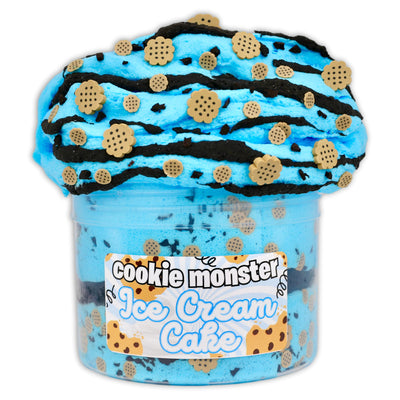 Cookie Monster Ice-Cream Cake Slime - Shop Slime - Dope Slimes