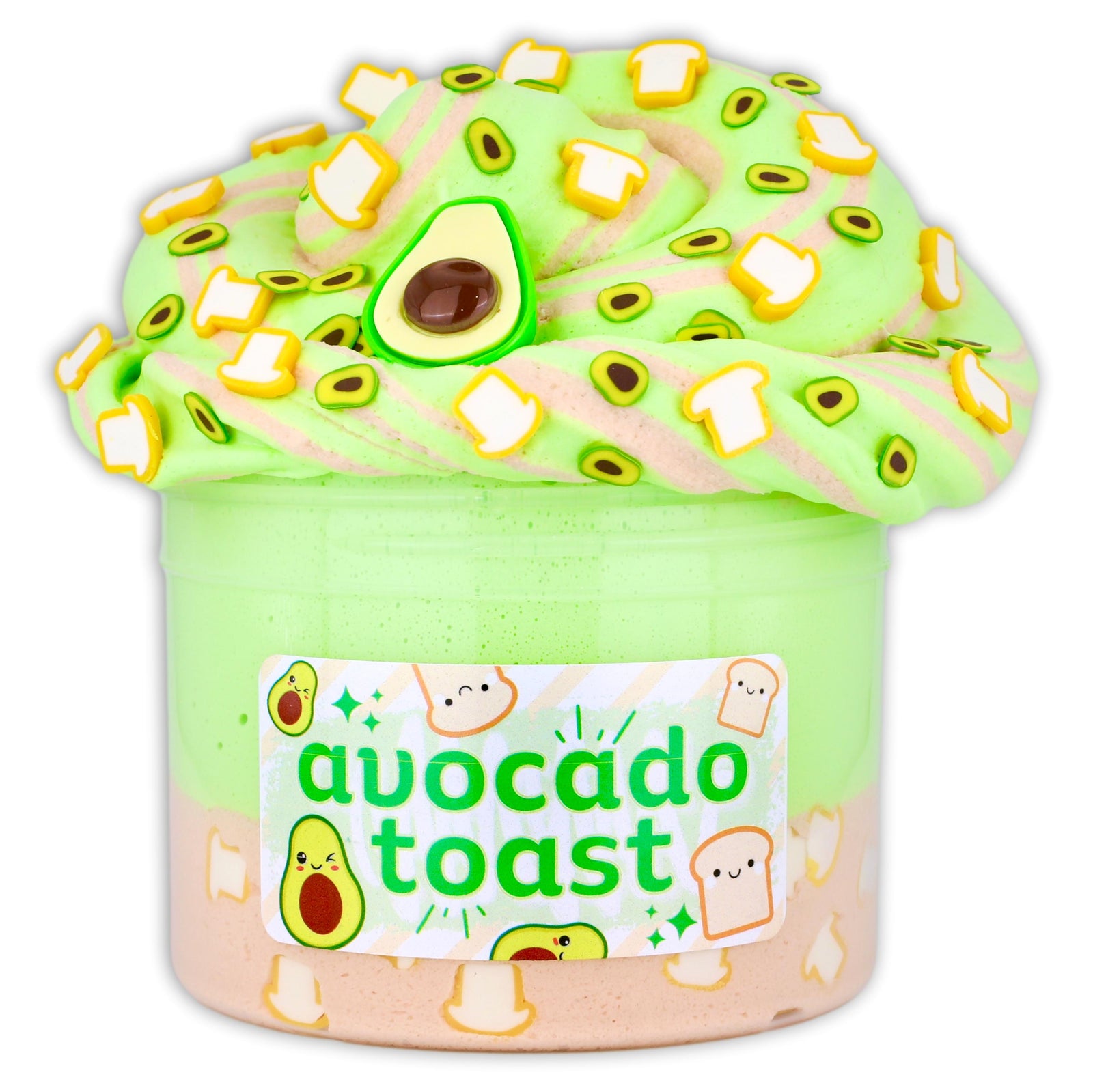 Avocado Toast Hybrid Ice-Cream Butter Slime - Shop Slime - Dope Slimes