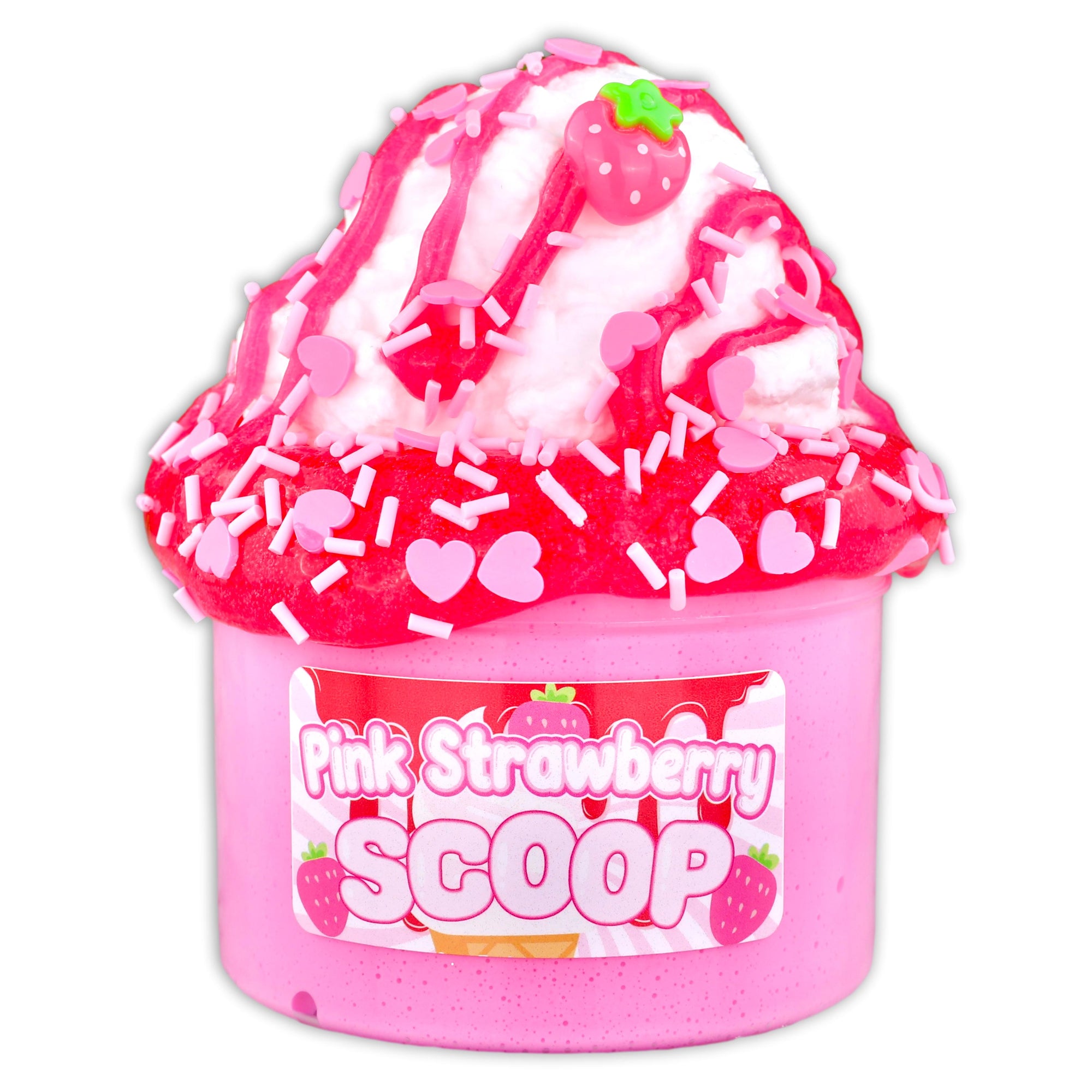 Pink Strawberry Scoop DIY Slime - Shop Slime - Dope Slimes