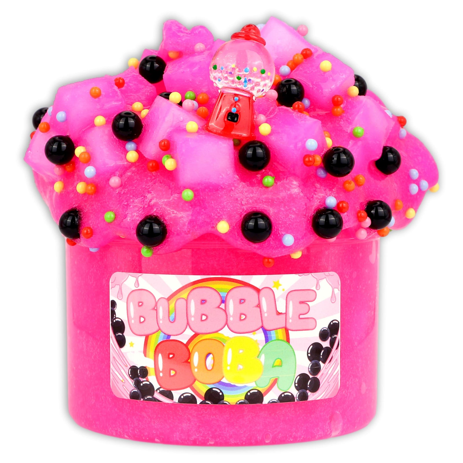 Bubble Boba Jelly Cube Clear Slime - Shop Slime - Dope Slimes