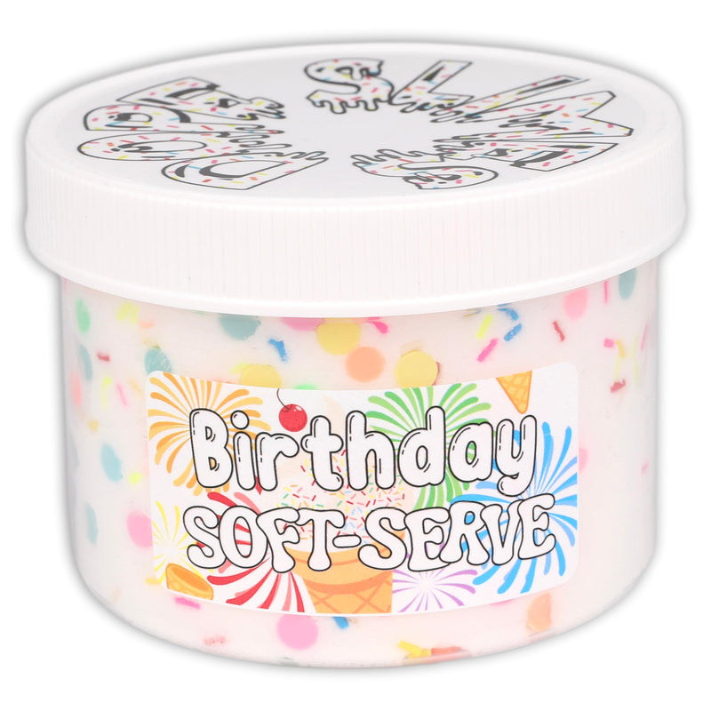 Birthday Soft Serve Ice-Cream Slime - Shop Slime - Dope Slimes
