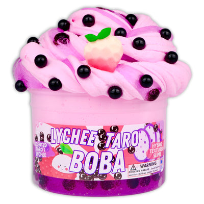 Lychee Taro Boba Hybrid Slime - Shop Slime - Dope Slimes