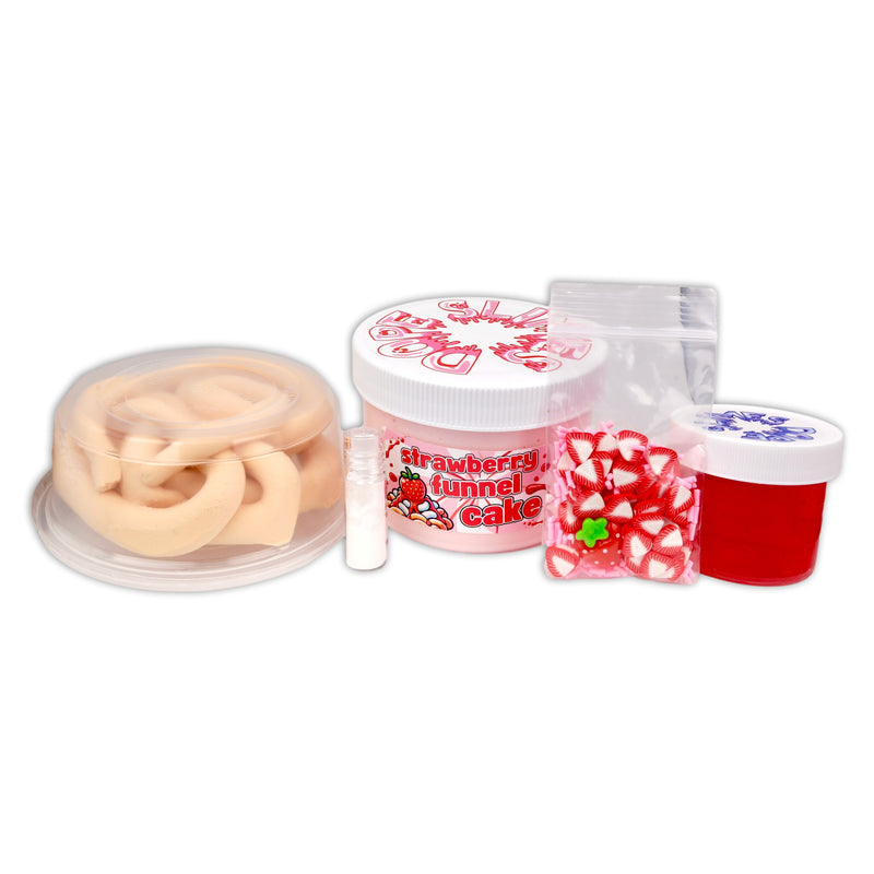 Strawberry Funnel Cake DIY kit Slime - Shop Slime - Dope Slimes