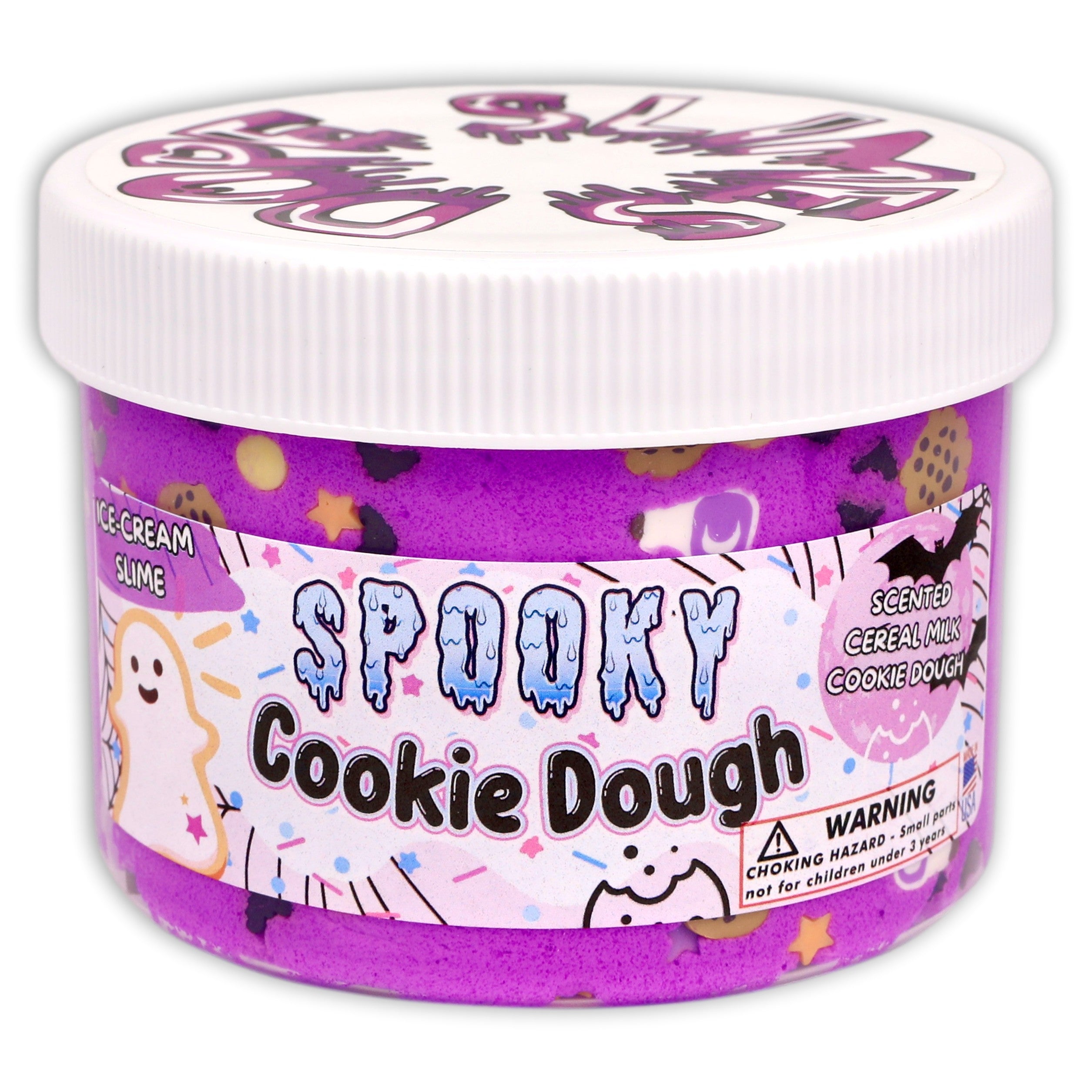 Spooky Cookie Dough Halloween Slime - Shop Slimes - DOPESLIMES