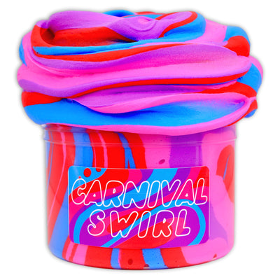 Carnival Swirl Butter Slime - Shop Slime - Dope Slimes