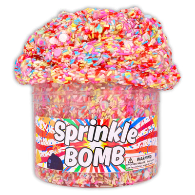 Sprinkle Bomb Clear Slime - Shop Slime - Dope Slimes