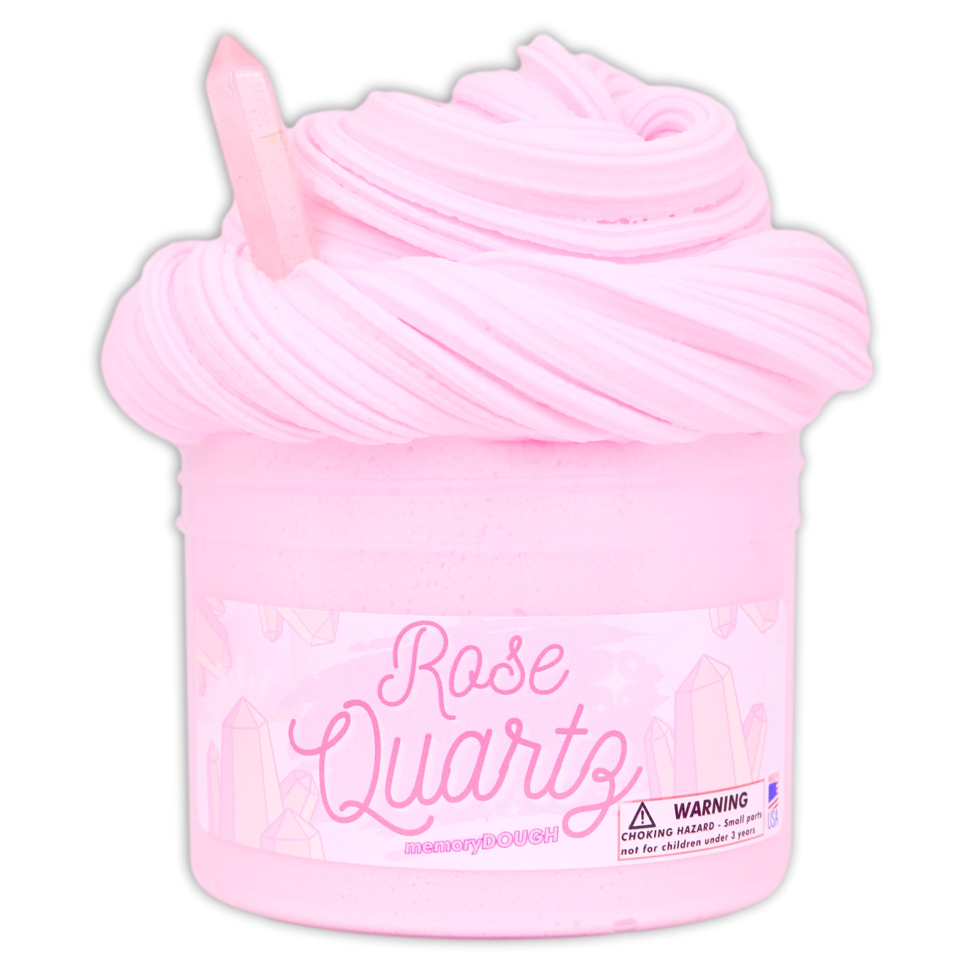 Rose Quartz memoryDOUGH Textured Slime - Shop Slime - Dope Slimes