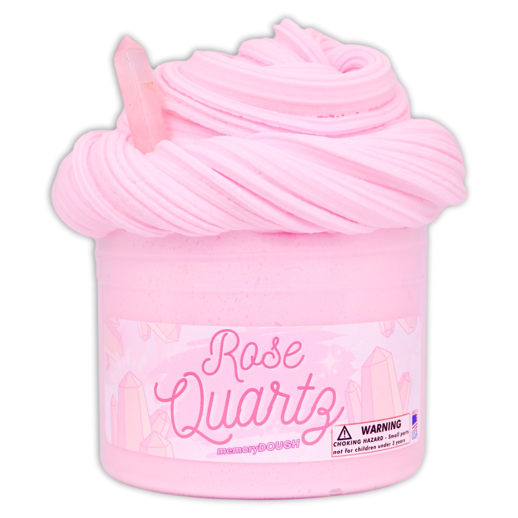 Rose Quartz memoryDOUGH Textured Slime - Shop Slime - Dope Slimes