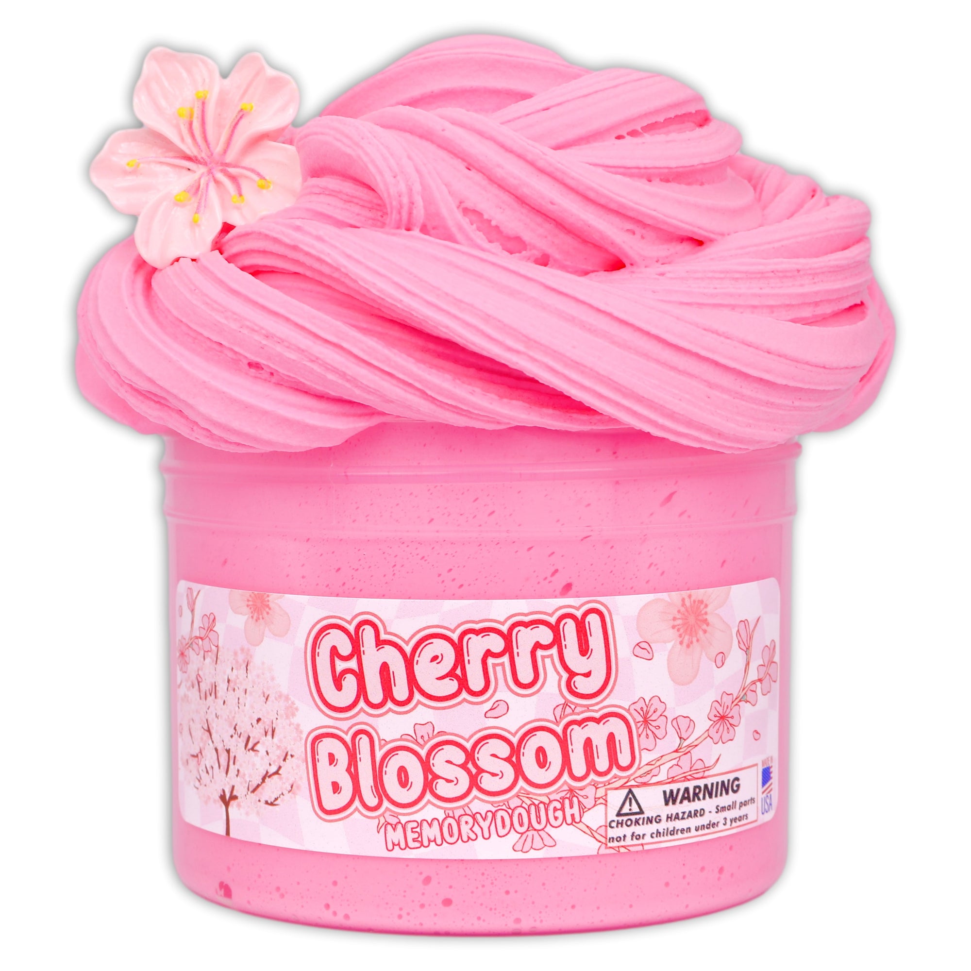 Cherry Blossom memoryDOUGH Textured Slime - Shop Slime - Dope Slimes