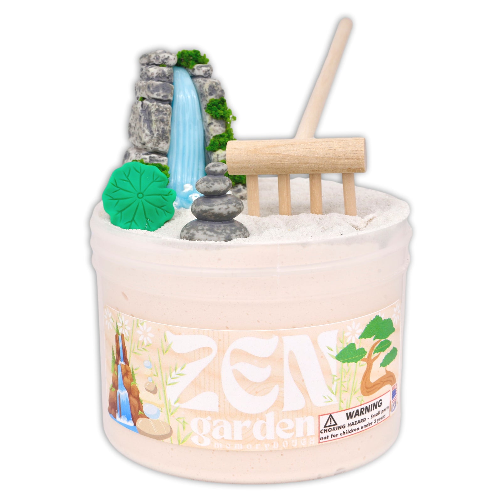 Zen Garden memoryDOUGH Textured Slime - Shop Slime - Dope Slimes