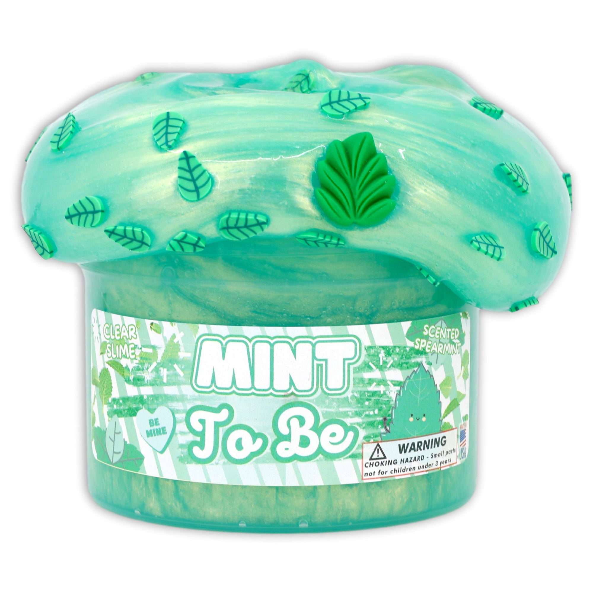 Mint To Be Valentines Clear Slime - Shop Slime - Dope Slimes