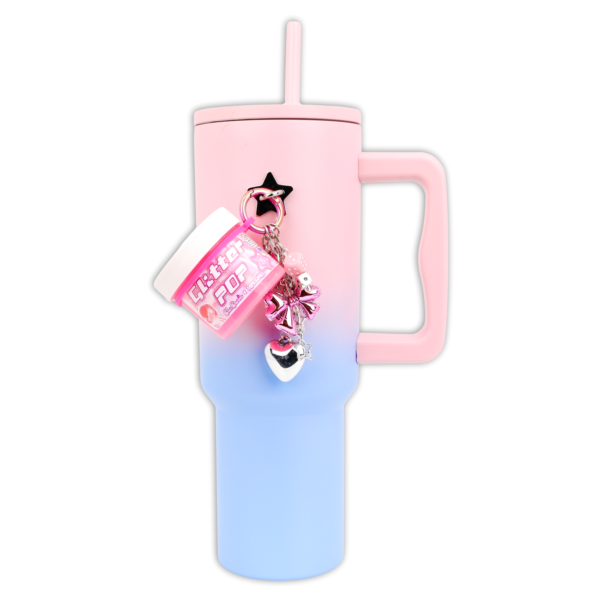 Glitter Pop! Travel Slime Charm Keychain Dope Slimes x CharCharms Collab