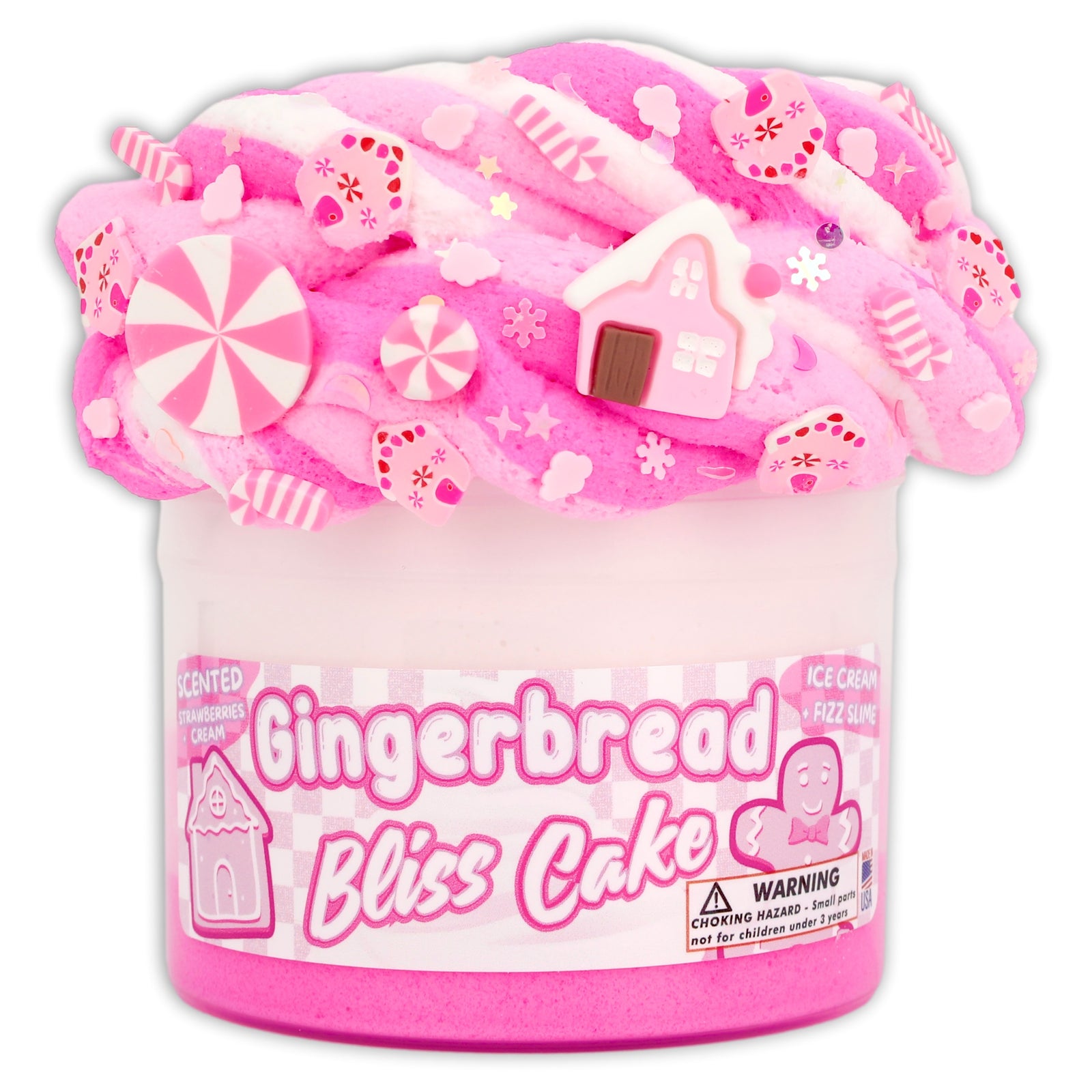 Gingerbread Bliss Cake Ice-Cream Slime - Shop Christmas Slimes