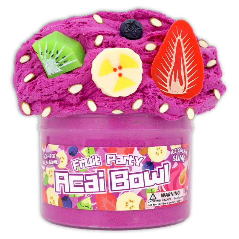 Acai Bowl Fruit Party Slime Scented - Buy Slime - Dope Slimes Shop