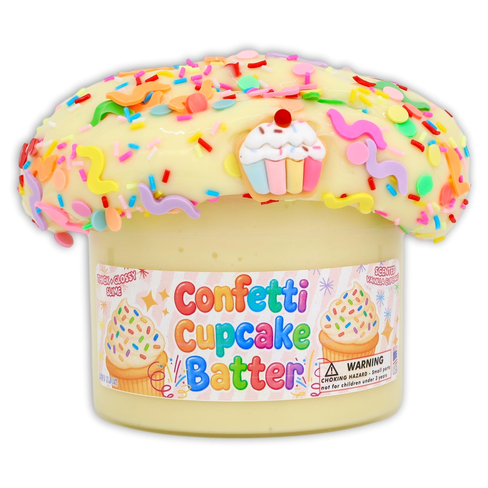 Confetti Cupcake Batter Thick Slime - Buy Slime - Dope Slimes Shop