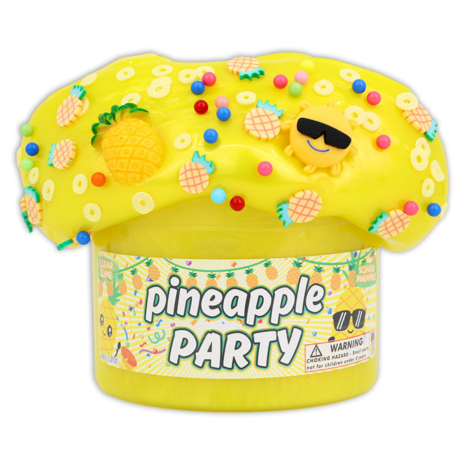 Pineapple Party Clear Slime Scented - Buy Slime - Dope Slimes