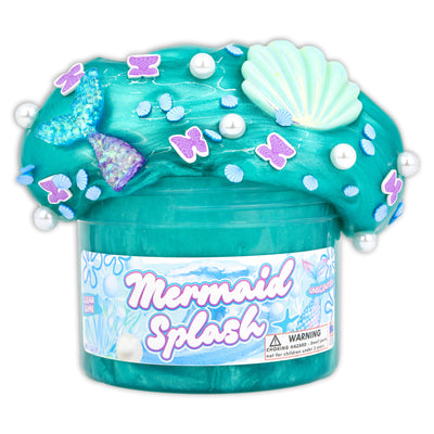 Mermaid Splash Pigmented Clear Slime - Buy Slime - Dope Slimes Shop
