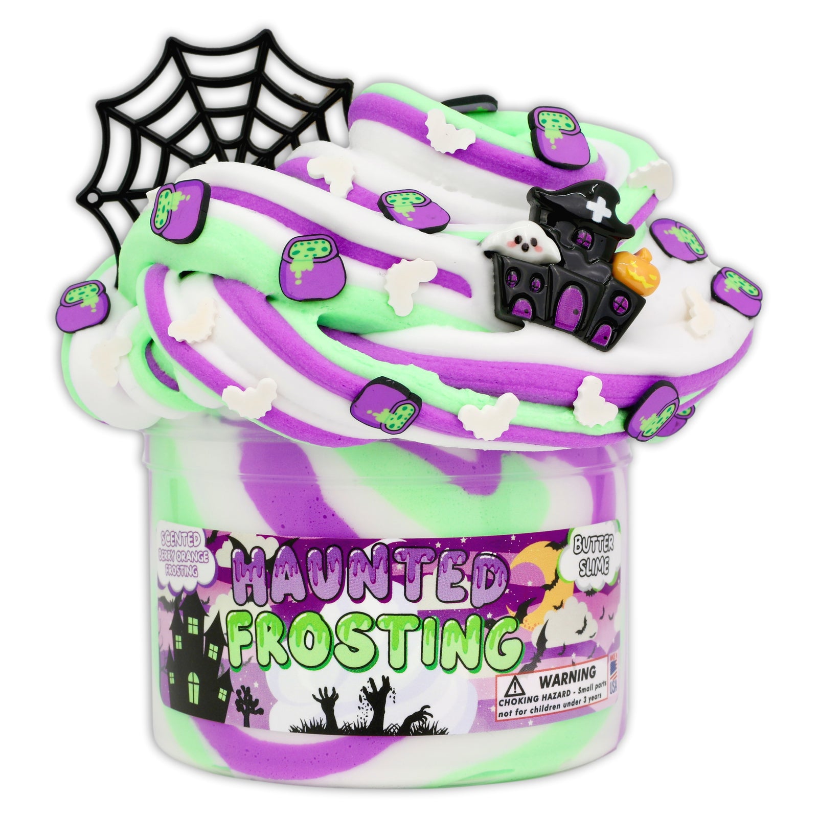 Haunted Frosting Butter Slime - Shop Halloween Slime - Dope Slimes