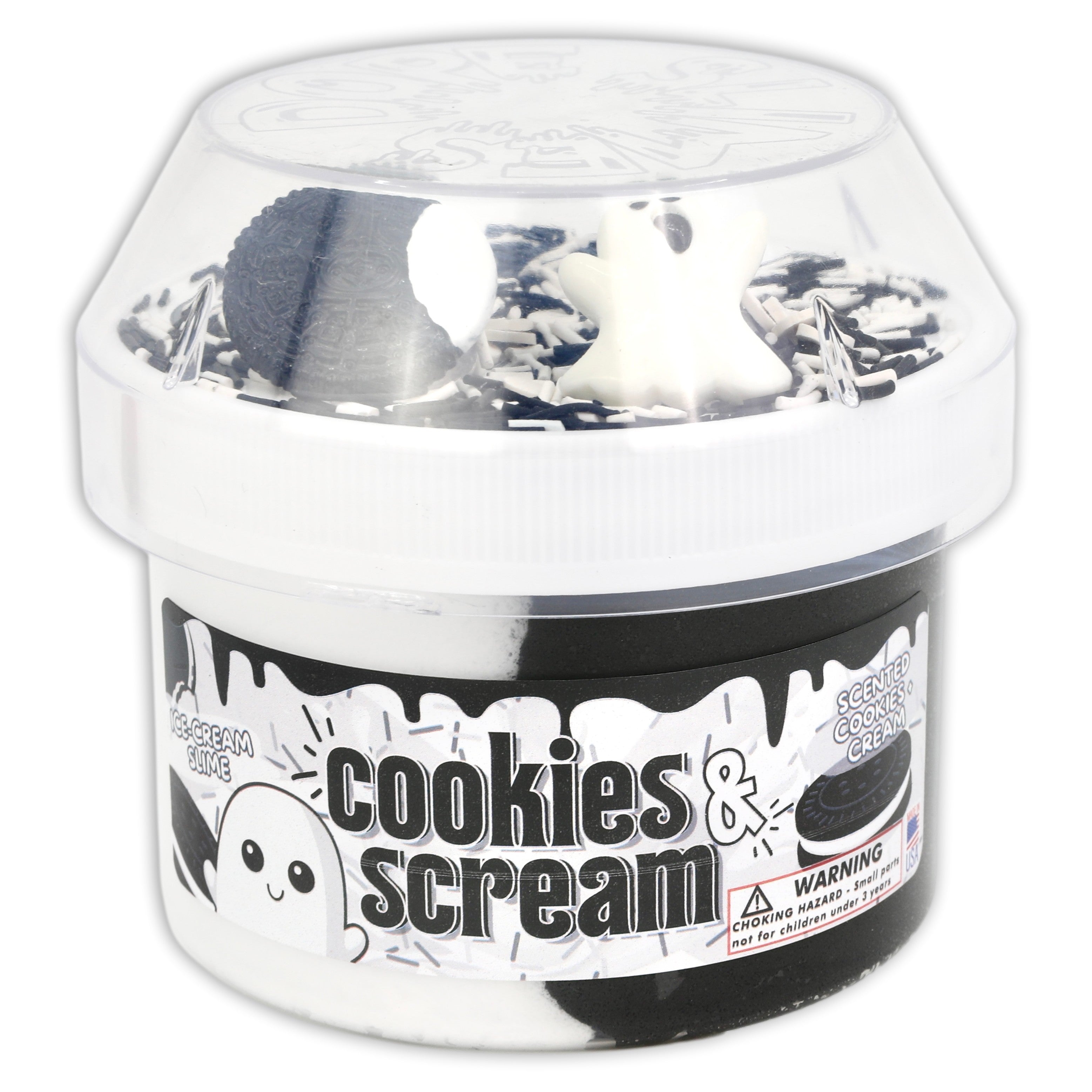 Cookies N' Scream Butter Slime - Shop Halloween Slime - Dope Slimes