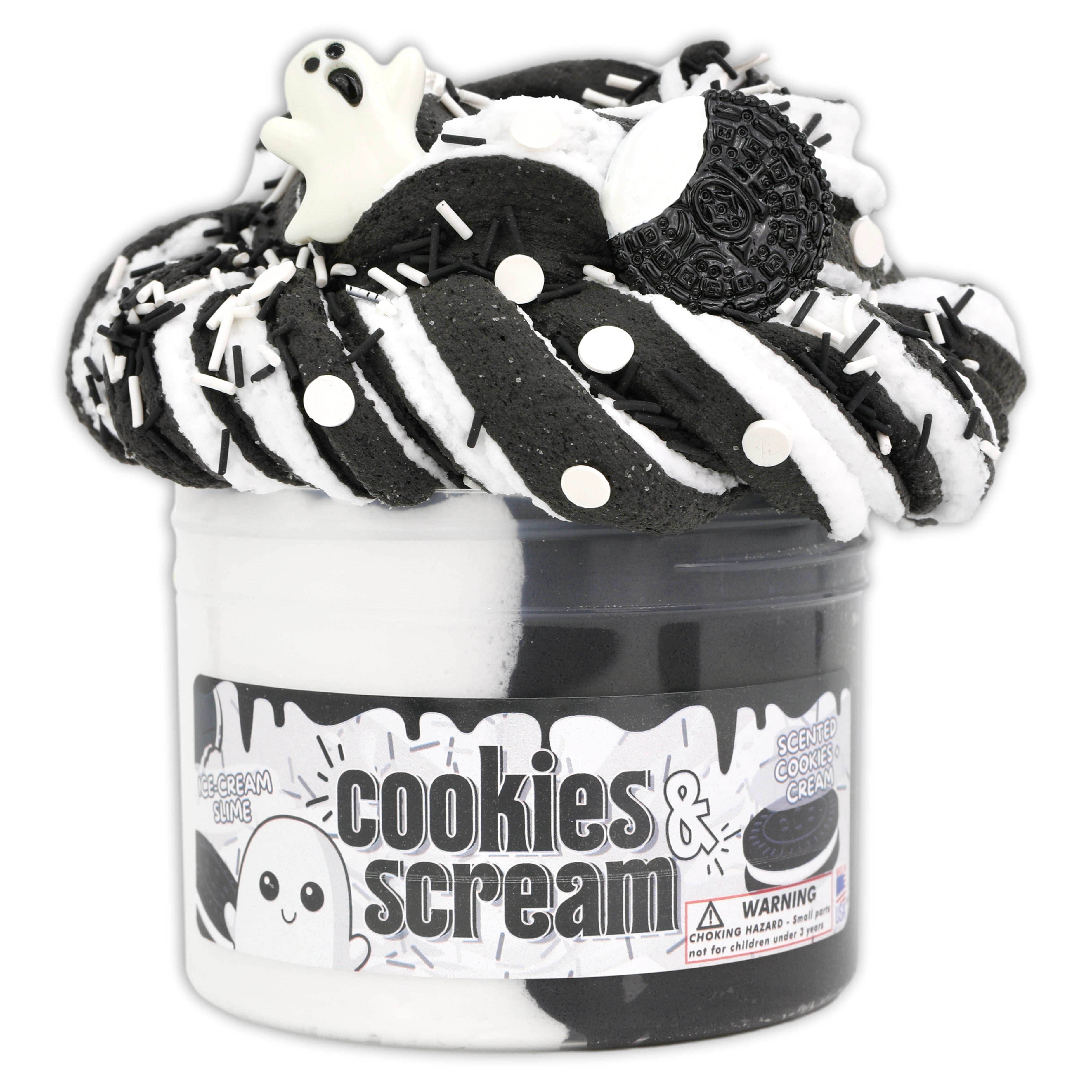Cookies N' Scream Butter Slime - Shop Halloween Slime - Dope Slimes