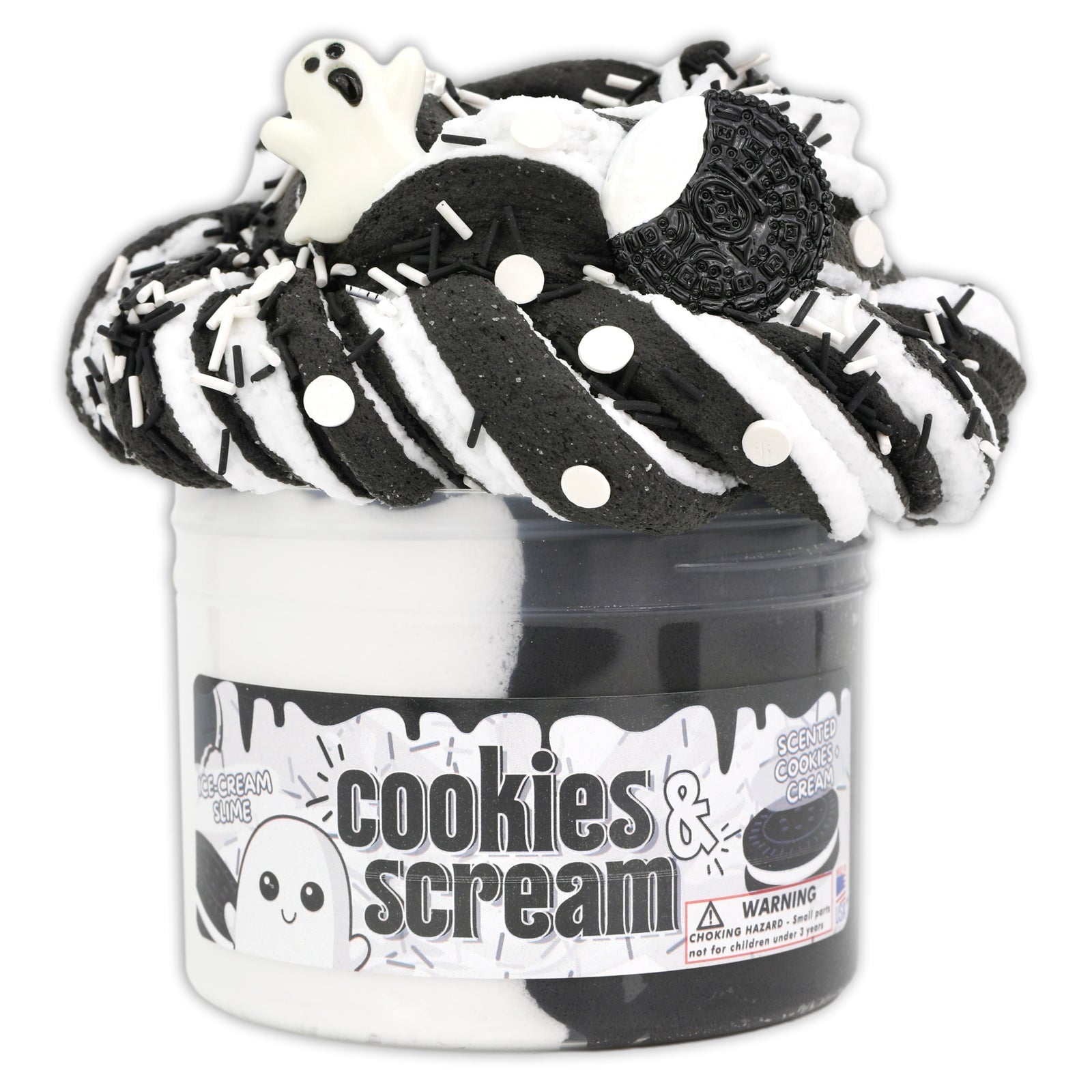 Cookies N' Scream Butter Slime - Shop Halloween Slime - Dope Slimes