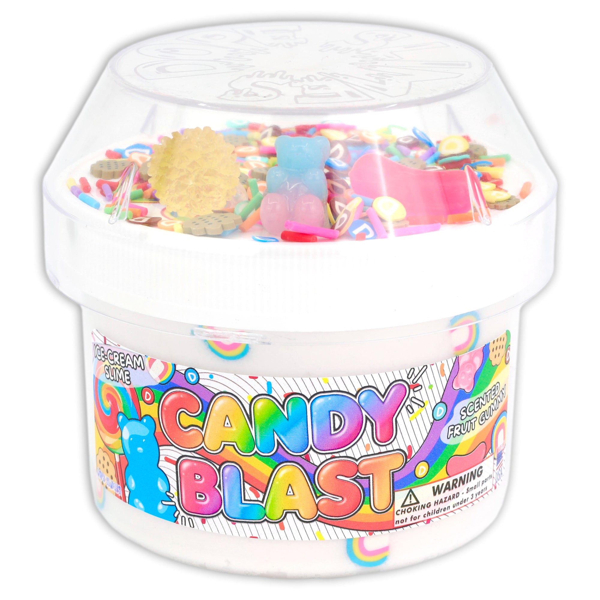 Candy Blast Ice Cream Slime - Shop Slimes - DopeSlime