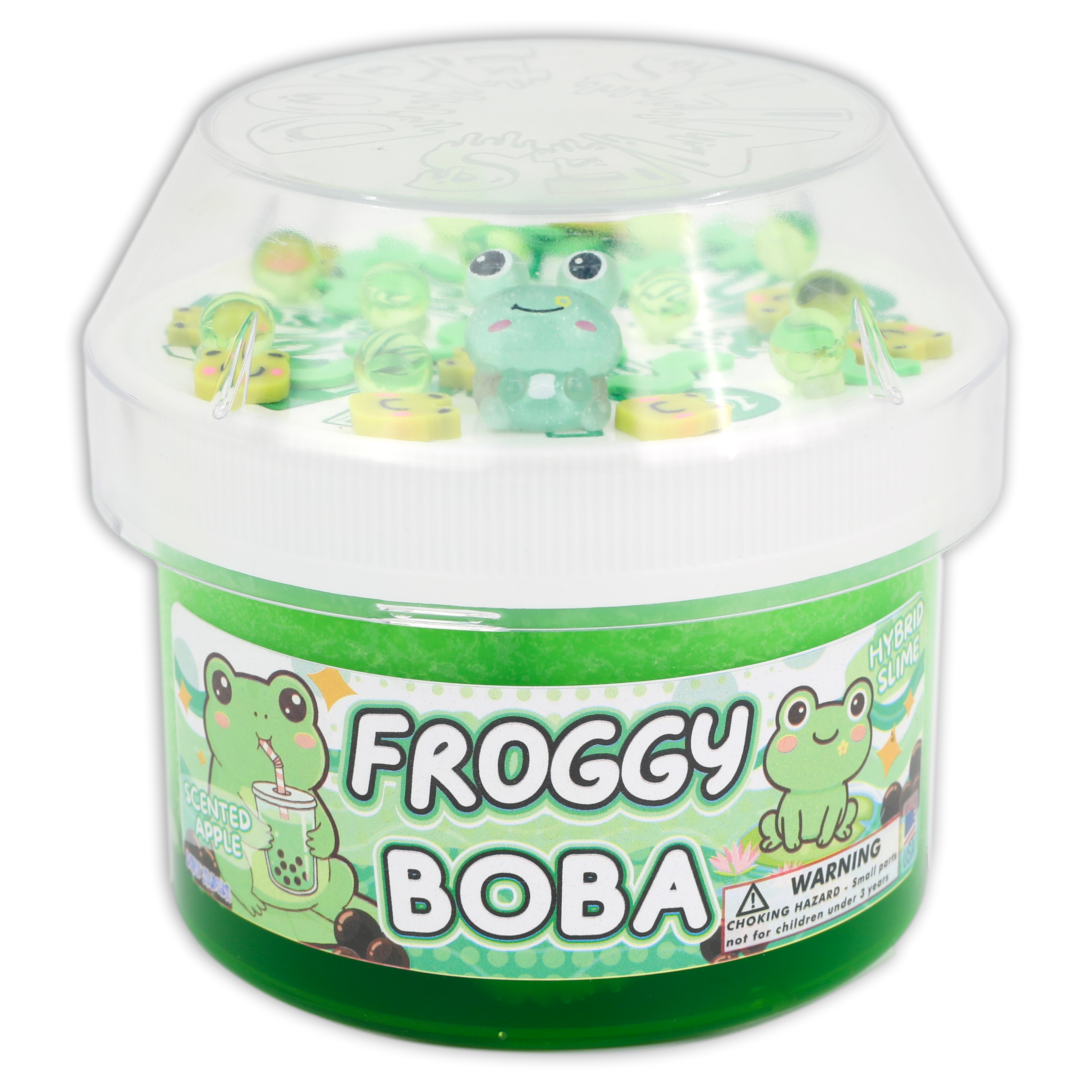 Froggy Boba Hybrid Slime - Shop Scented Slime - Dope Slimes
