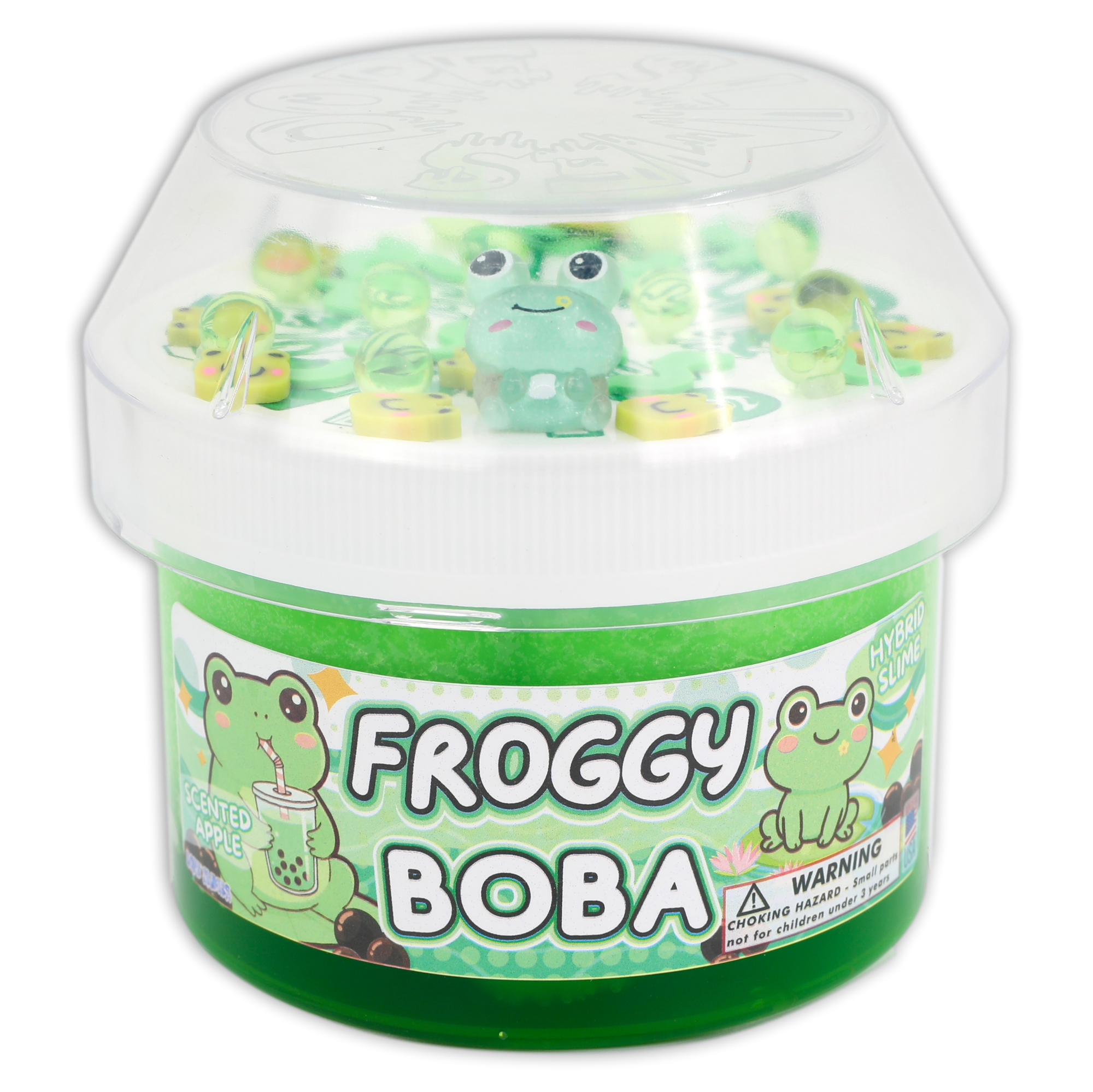 Froggy Boba Hybrid Slime - Shop Scented Slime - Dope Slimes