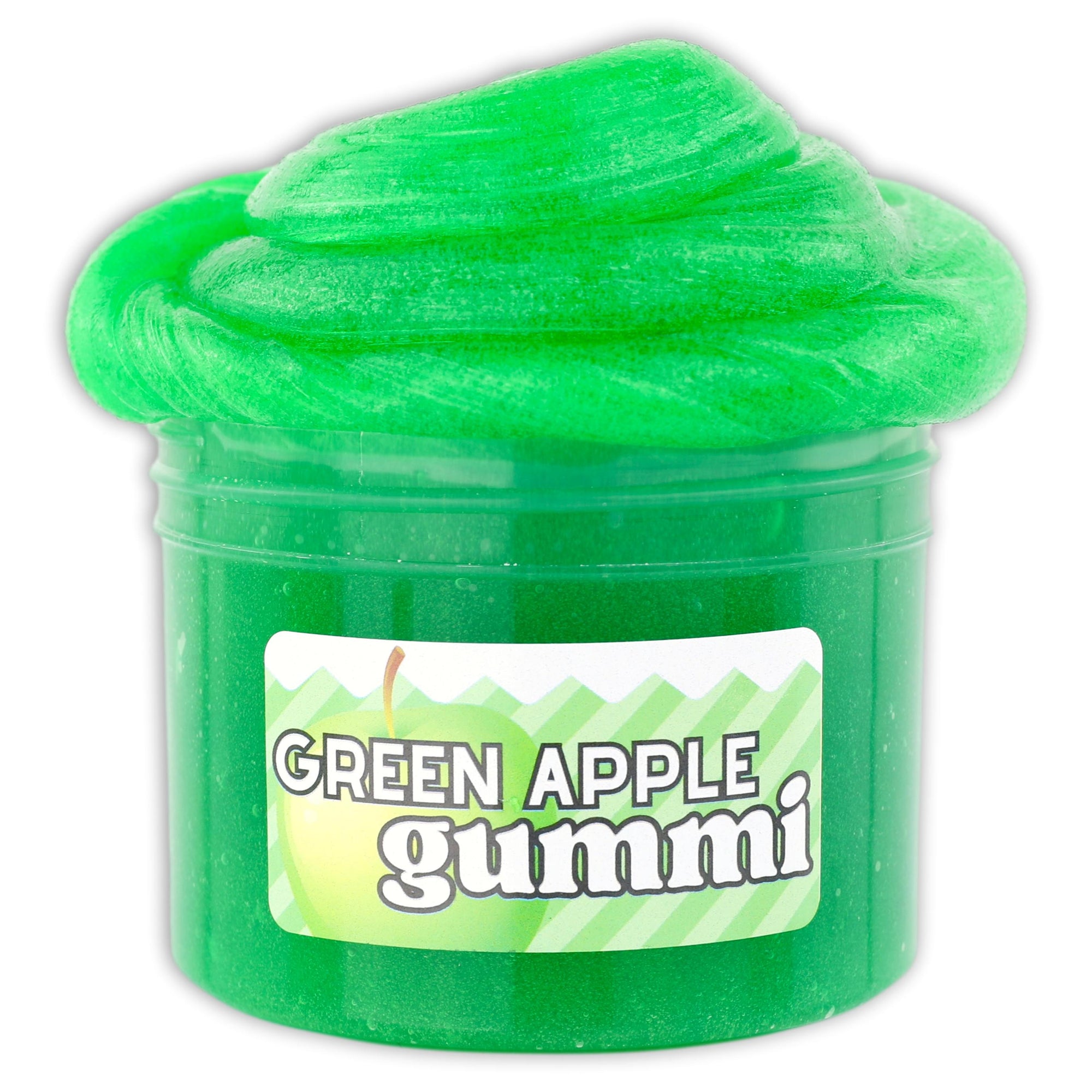 Green Apple Gummi Clear Slime - Shop Slime - Dope Slimes