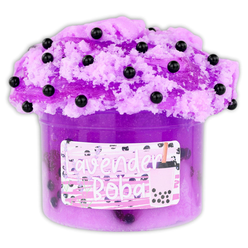 Lavender Boba Clear Icee Hybrid Slime - Shop Slime - Dope Slimes