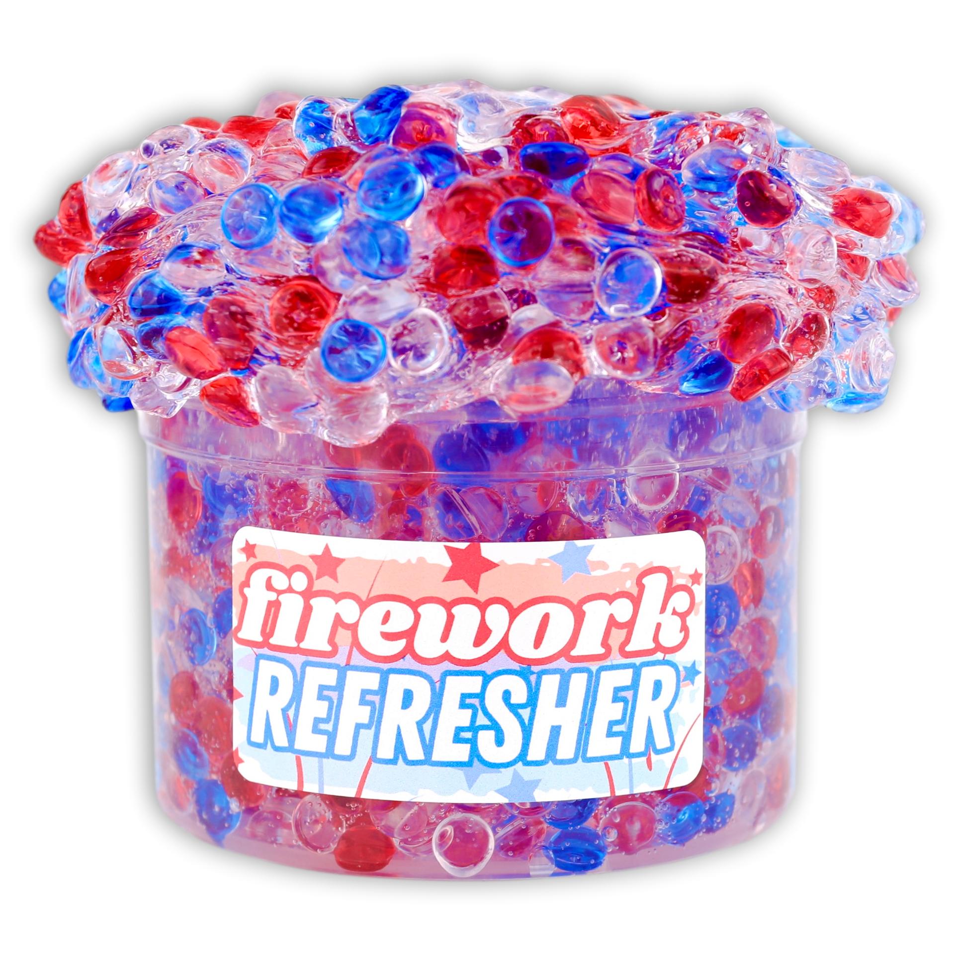 Firework Refresher Beaded Fishbowl Slime - Shop Slime - Dope Slimes