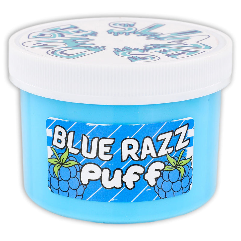 Blue Razz Puff Butter Slime - Shop Slime - Dope Slimes