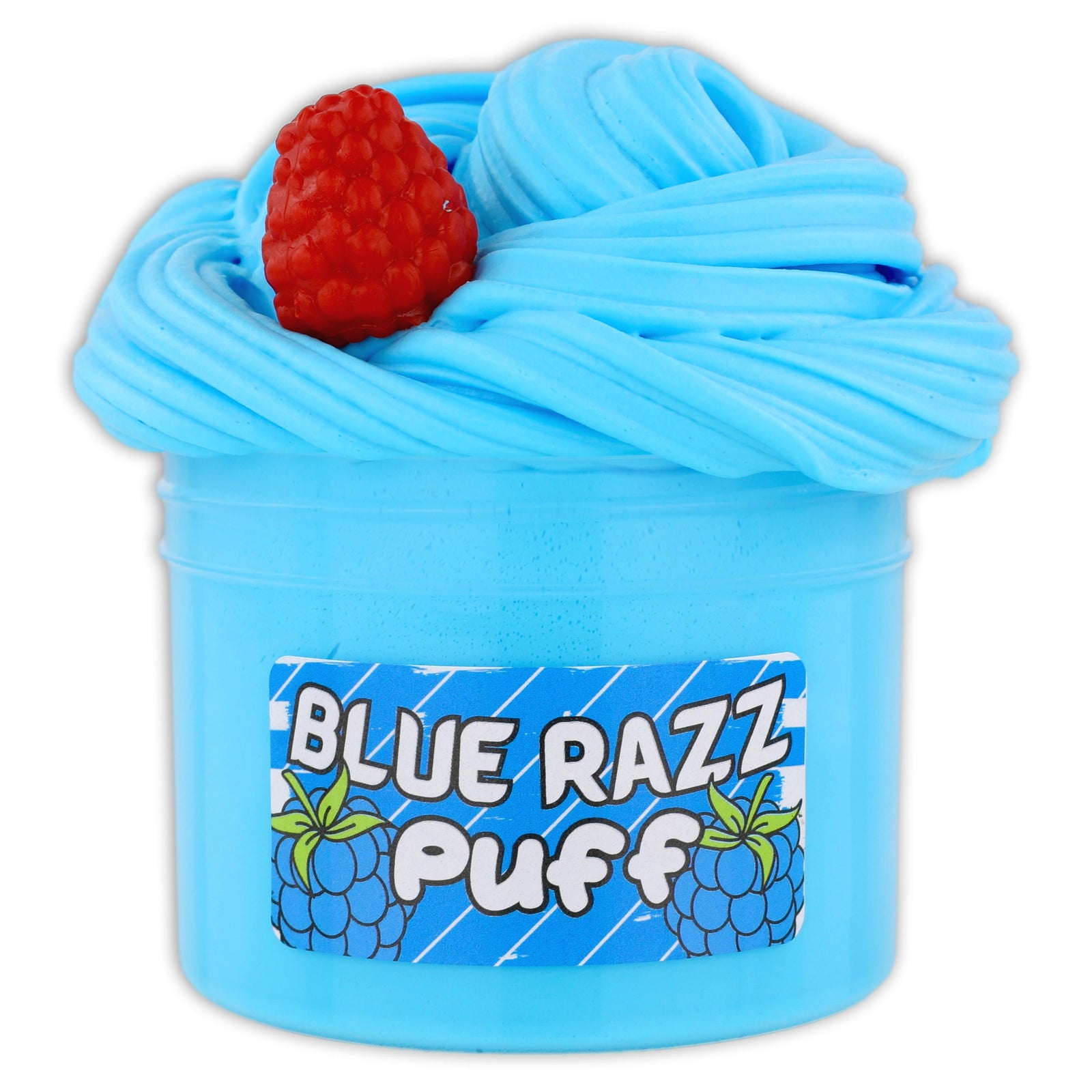 Blue Razz Puff Butter Slime - Shop Slime - Dope Slimes