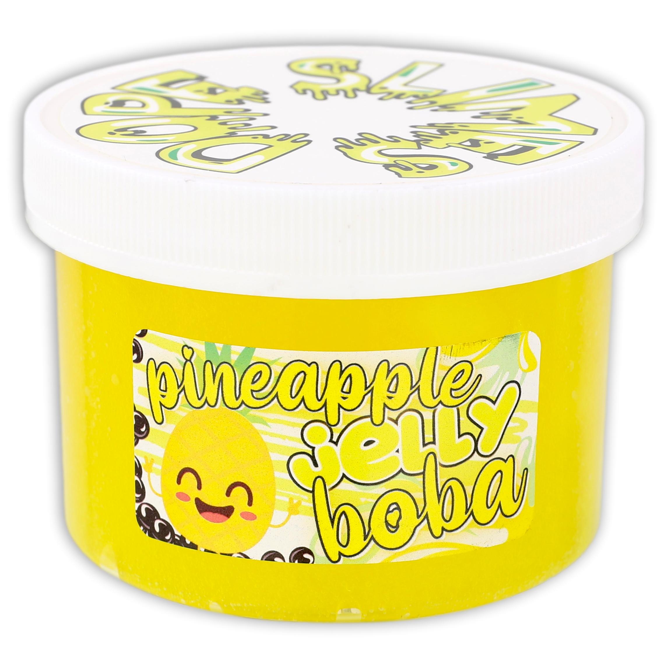 Pineapple Jelly Boba Clear Slime - Shop Slime - Dope Slimes
