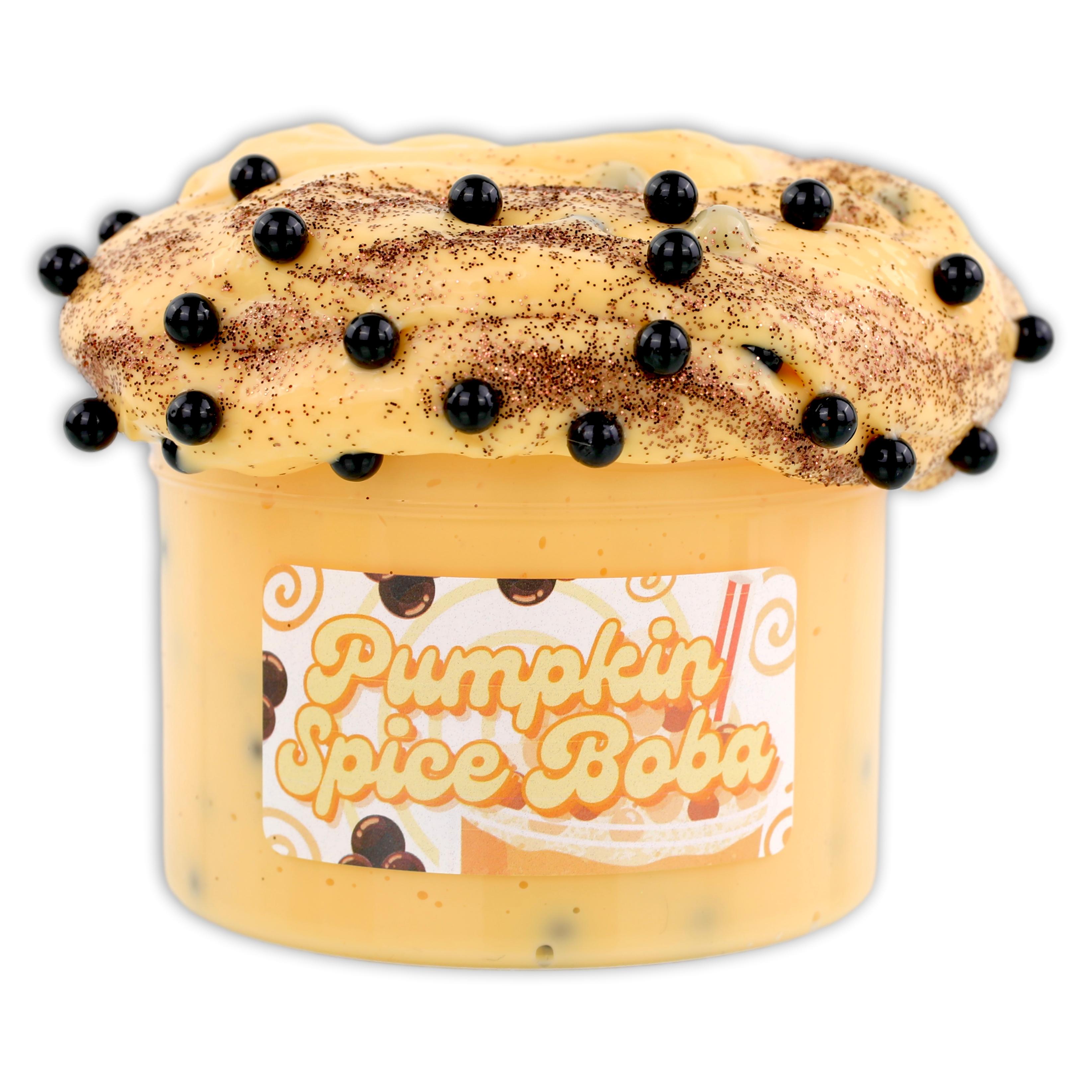 Pumpkin Spiced Boba Thick & Glossy Slime - Shop Slime - Dope Slimes