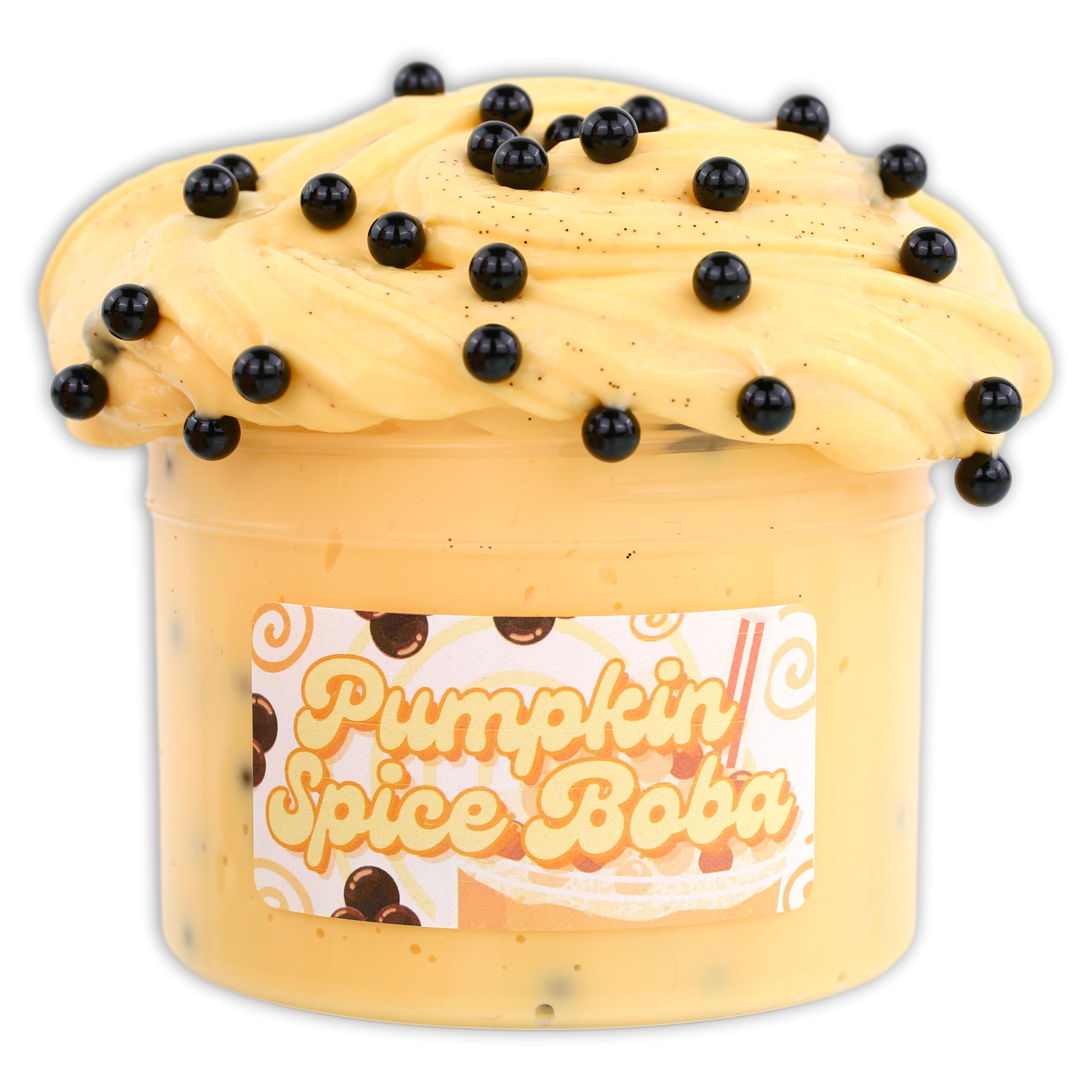 Pumpkin Spiced Boba Thick & Glossy Slime - Shop Slime - Dope Slimes