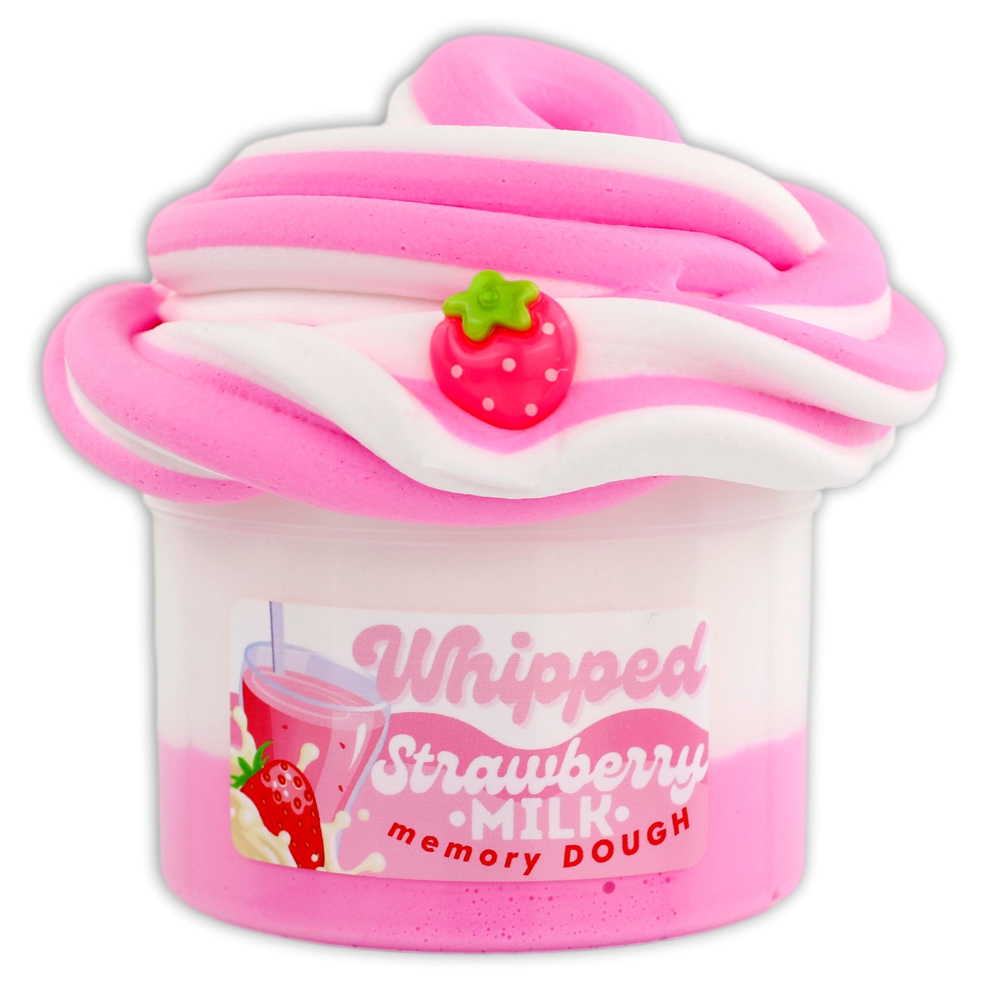 Whipped Strawberry Milk memoryDOUGH® Slime - Shop Slime - Dope Slimes