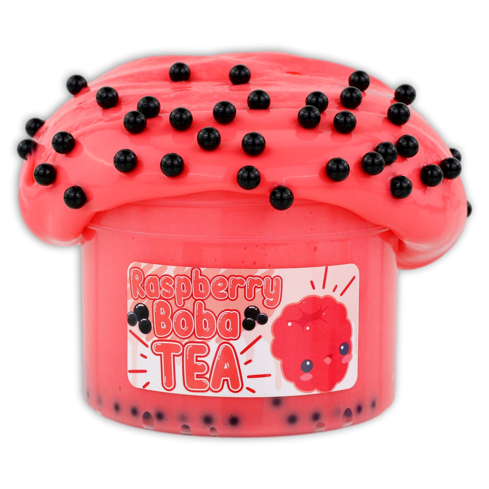 Raspberry Boba Tea Thick & Glossy Slime - Shop Slime - Dope Slimes