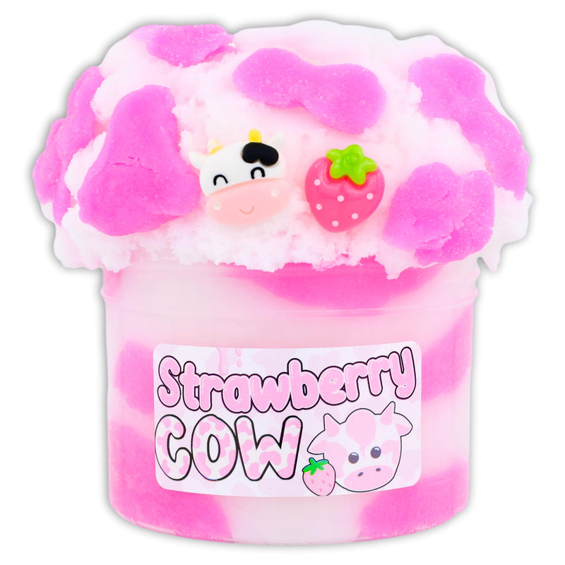 Strawberry Cow Cloud Slime - Shop Slime - Dope Slimes