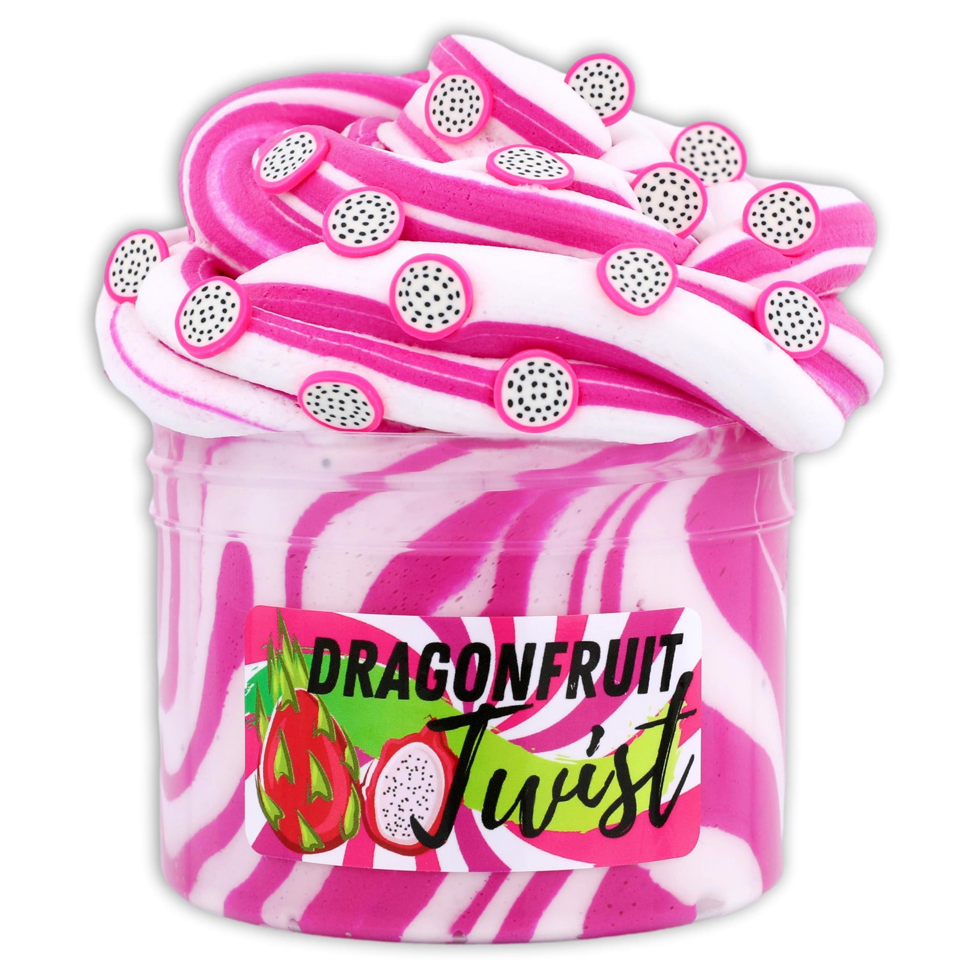 Dragonfruit Twist Butter Slime - Shop Slime - Dope Slimes