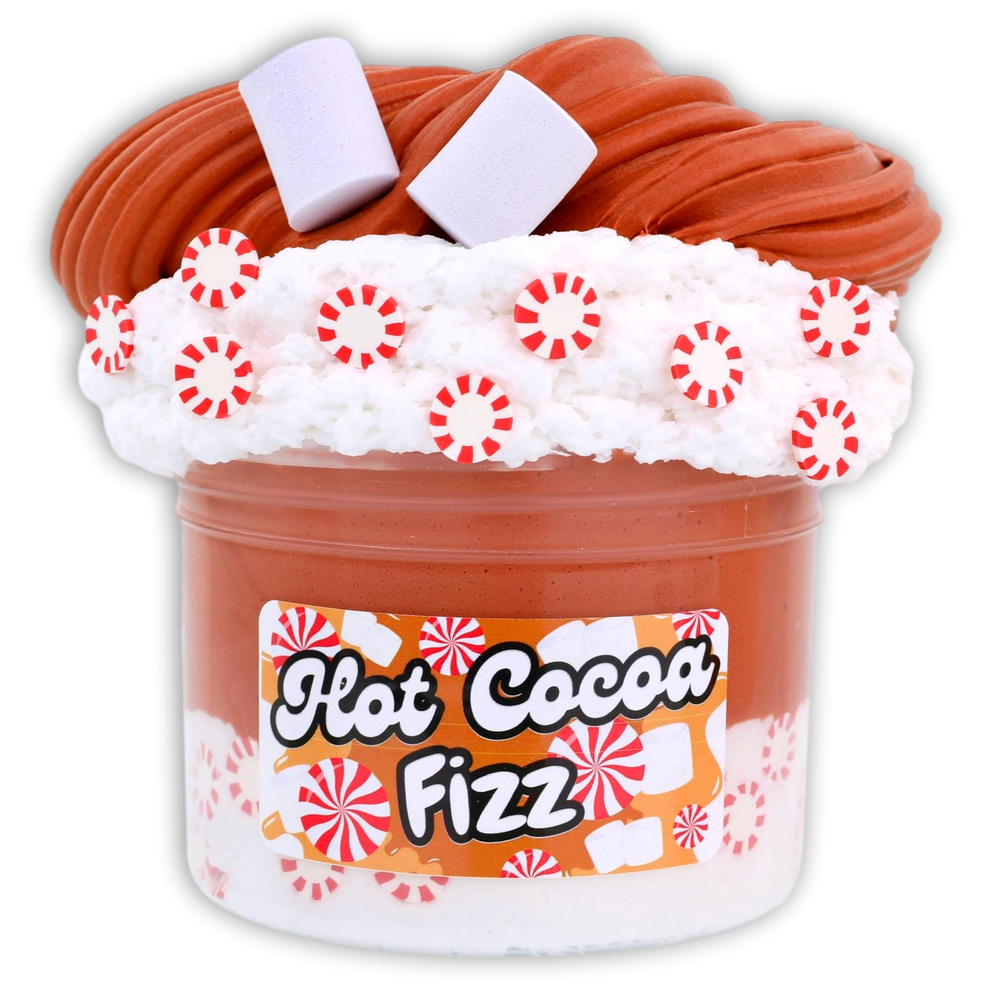 Hot Cocoa Fizz Butter Hybrid Slime - Shop Christmas Slimes - DopeSlime