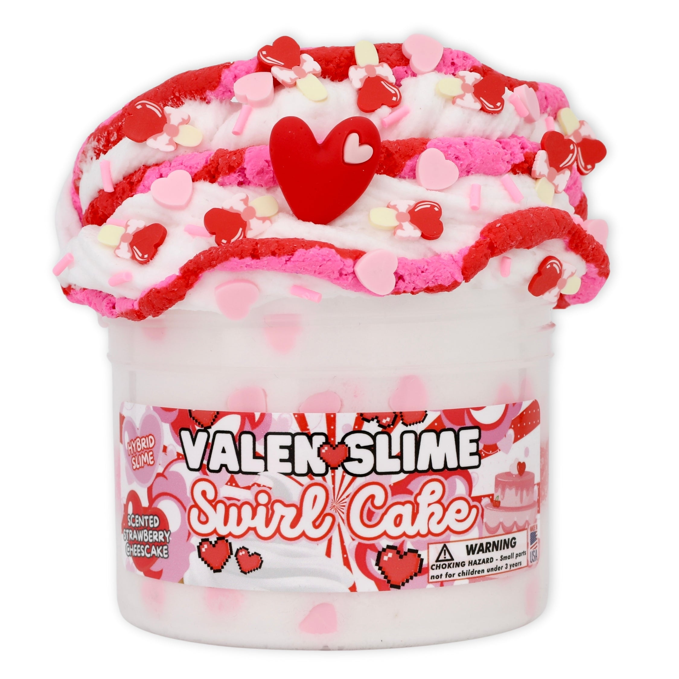 PRE-ORDER: Valen-Slime Swirl Cake - Wholesale Pack of 6