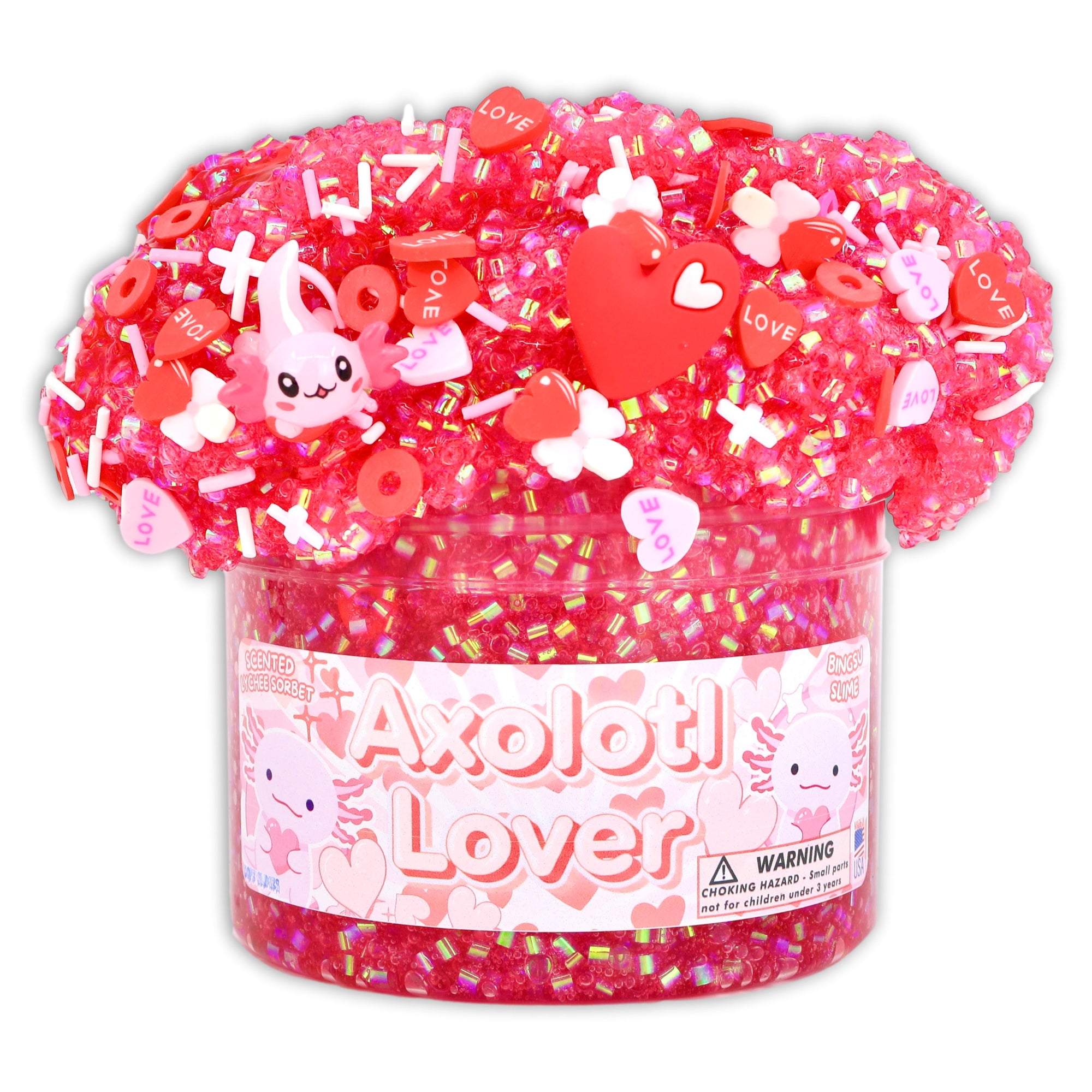 Axolotl Lover - Shop Scented Valentines Slime - Dope Slimes