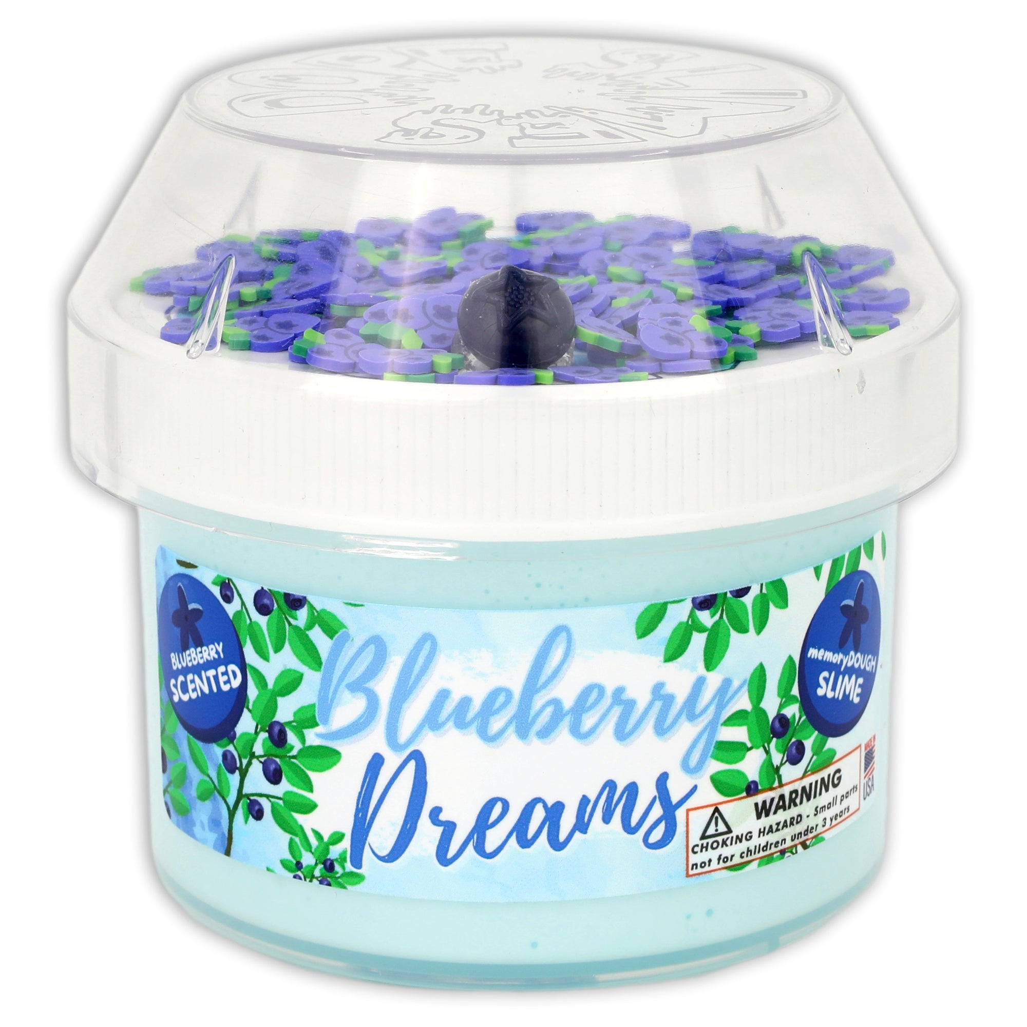 Blueberry Dreams memoryDOUGH Slime - Shop Slime - Dope Slimes